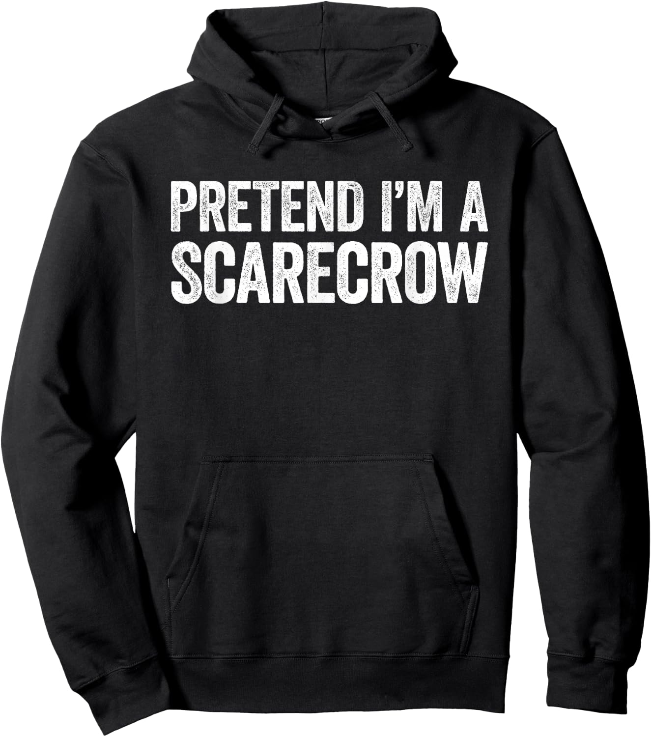 Pretend I'm A Scarecrow Shirt Adult Kids Men Women Costume Hoodie - Hoodie | Black