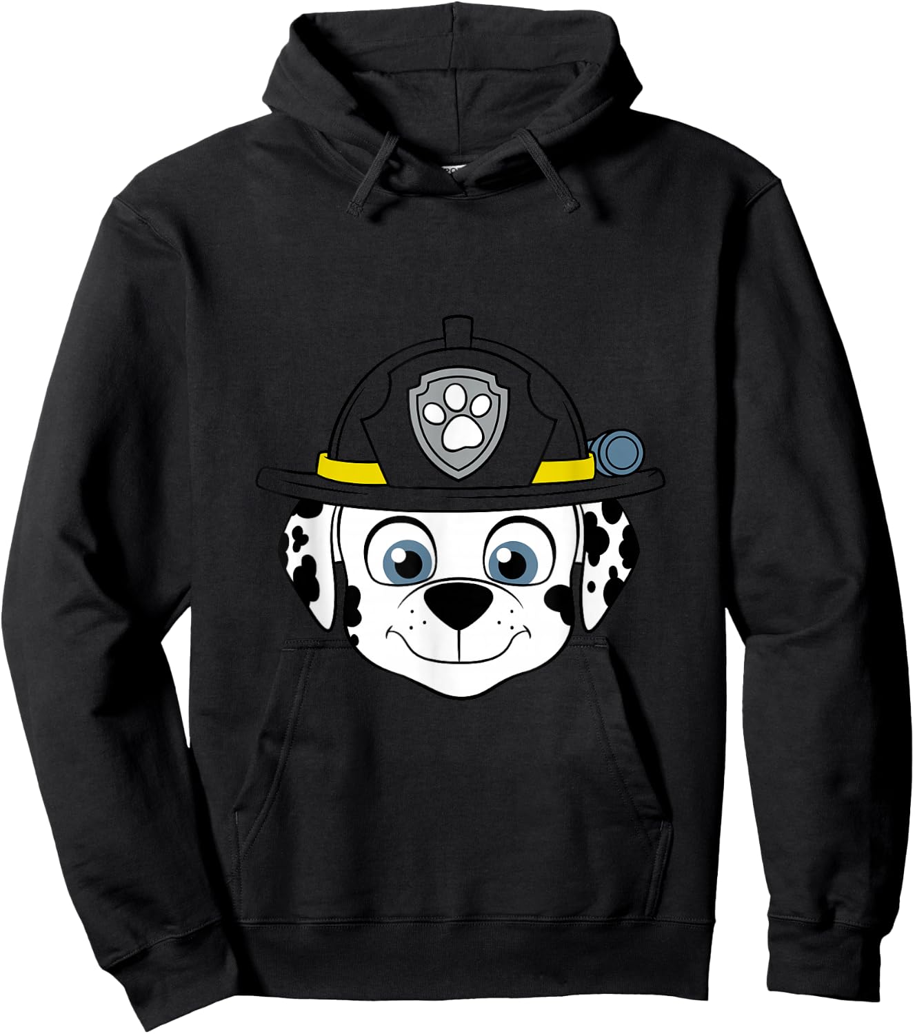 Paw Patrol Fire Dog Marshall Face Hoodie - Hoodie | Black