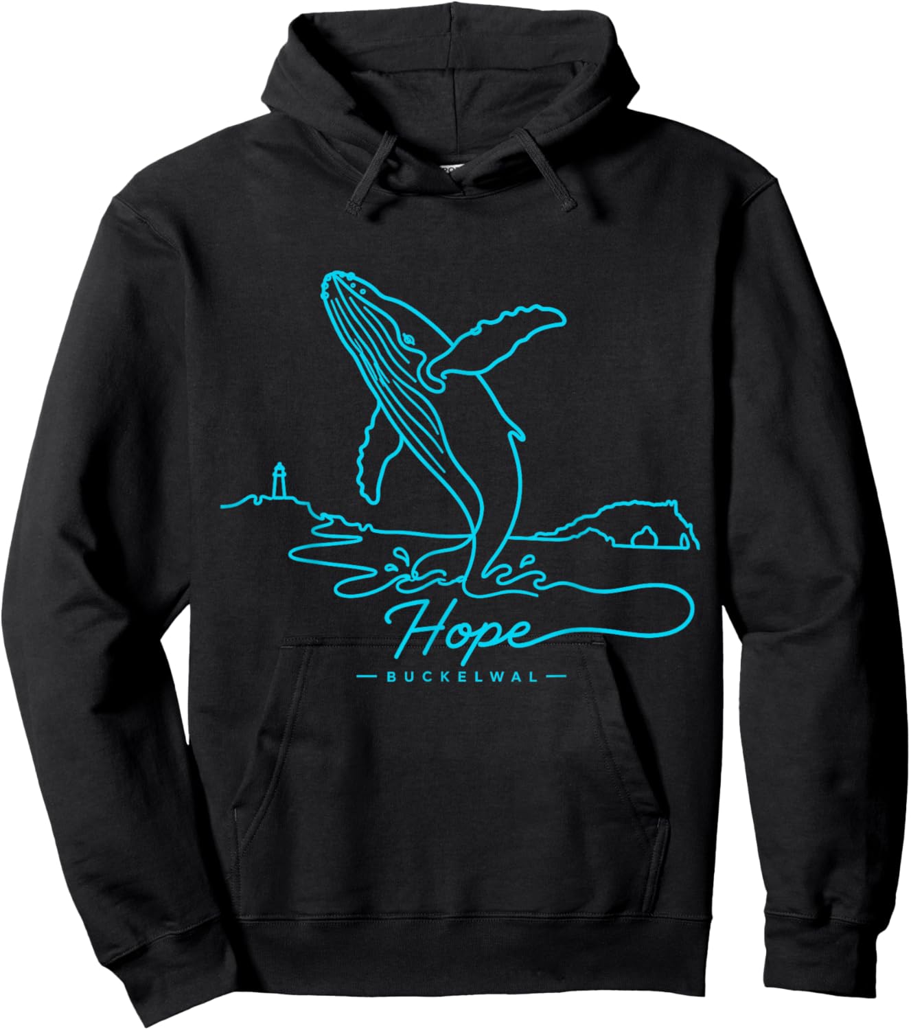 Buckelwal Hope Ostsee Küste Nordsee Wal Ozean Meereswelt See Hoodie - Hoodie | Black
