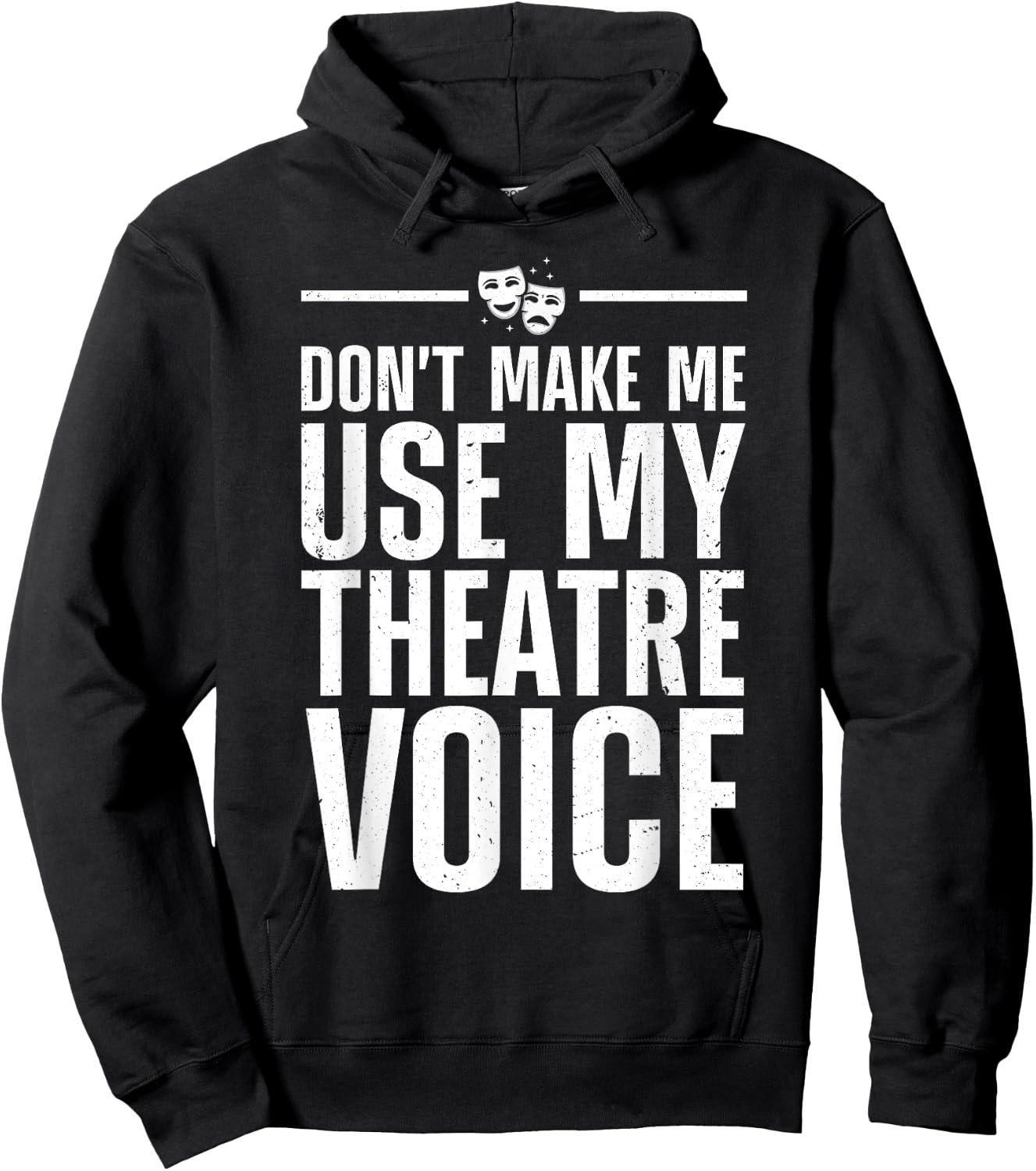 Theatre Gift Theater Themed Accessories & Stuff Funny Theater Art Uncle Acting Lover Drama Teachers Hoodie - Hoodie | Black