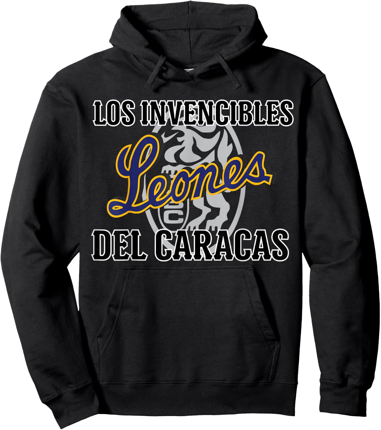 Leones del Caracas: Fuerza y Pasión Invencible Hoodie - Hoodie | Black
