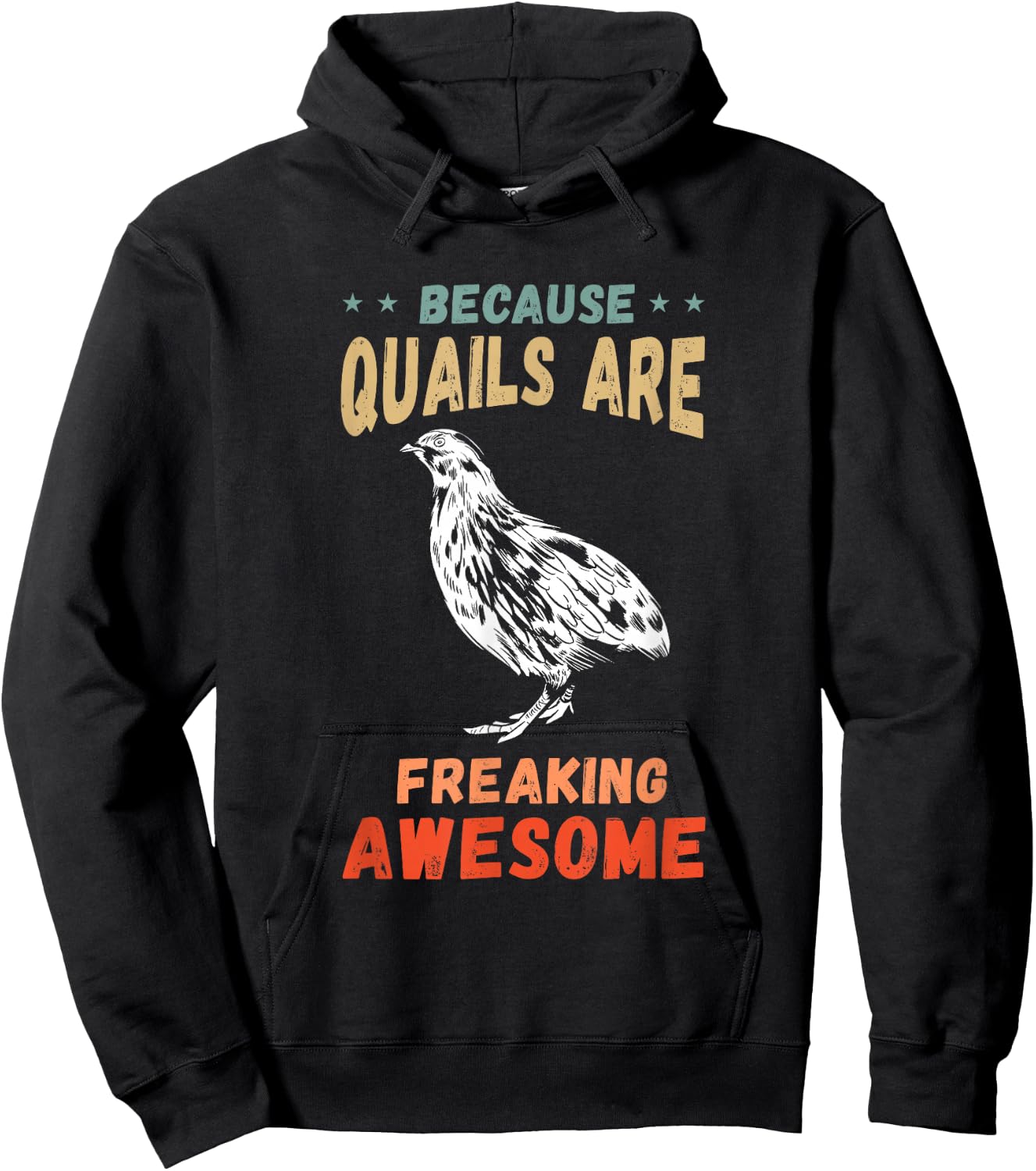 Awesome Quail Bird Quail Breeding Bobwhite Quail Lover Hoodie - Hoodie | Black