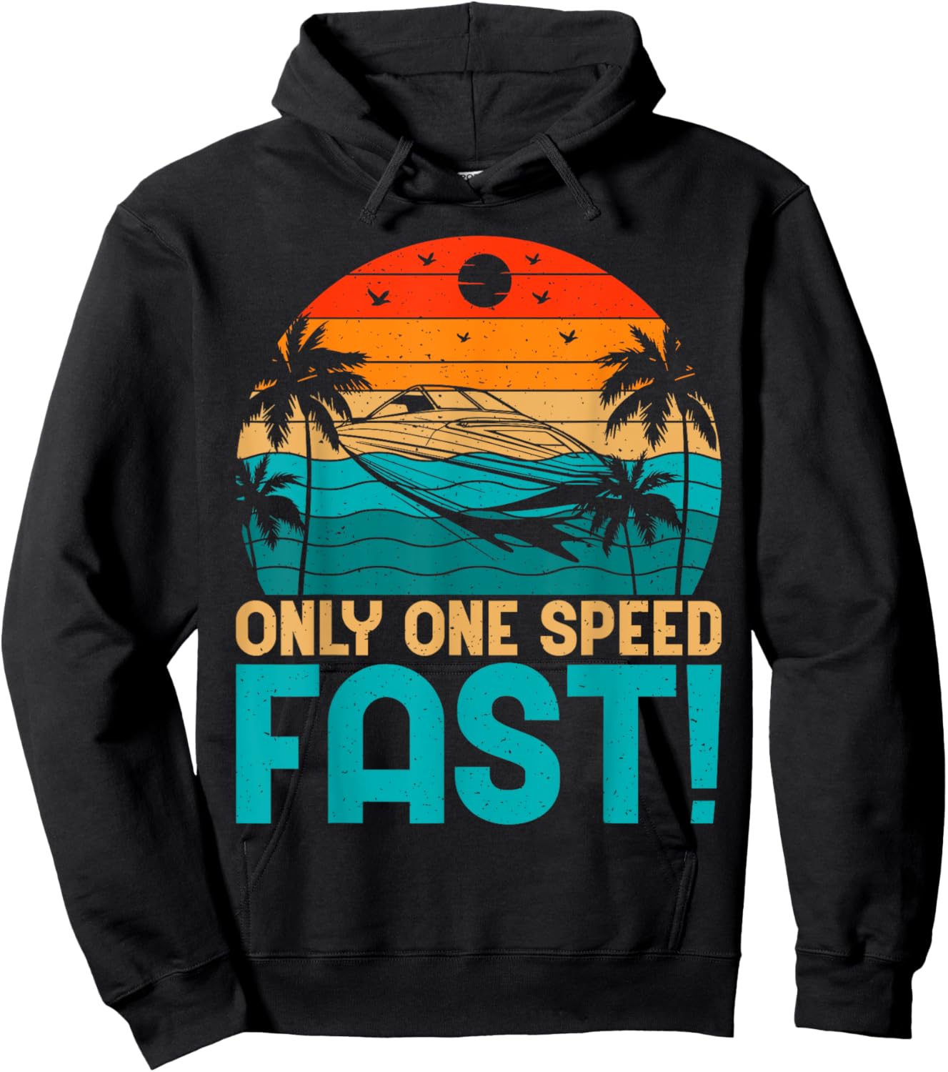 Only One Speed Fast Boat Hoodie - Hoodie | Black