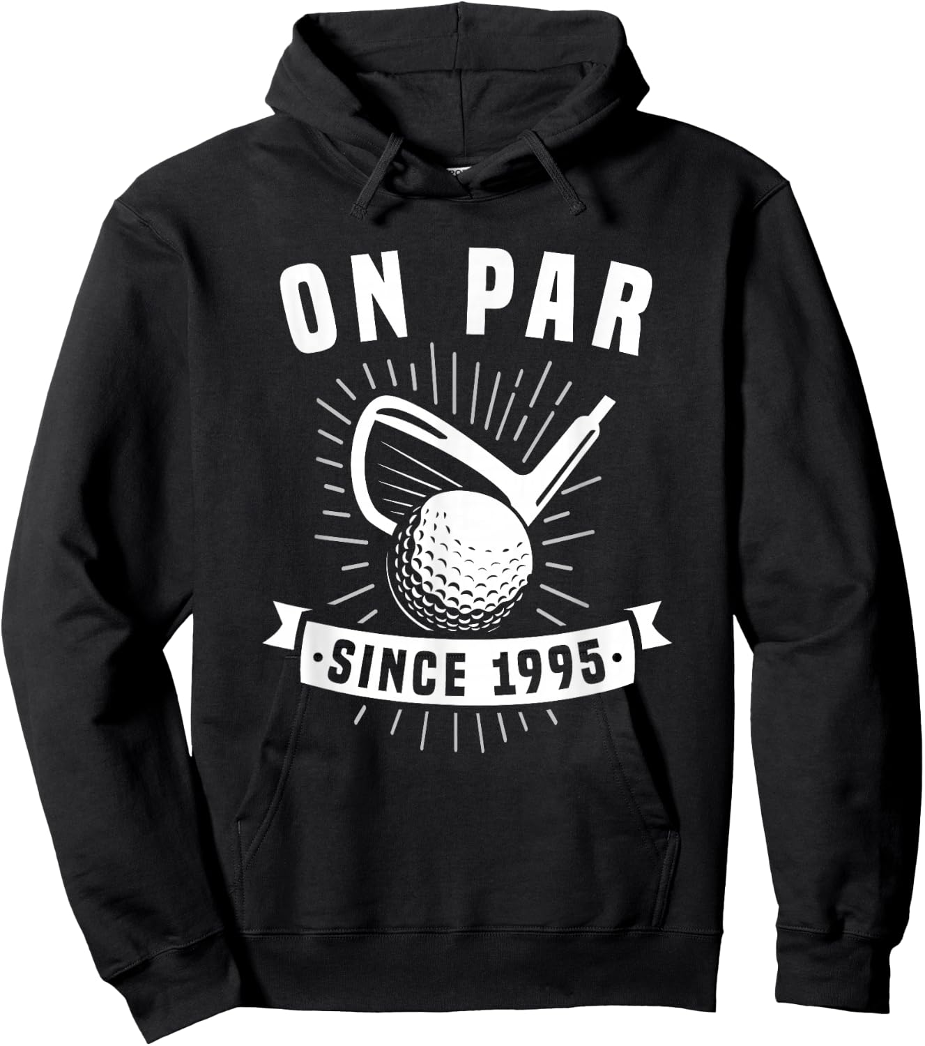 On Par Since 1995 Golfing 31 Years Old Golfer 31st Birthday Hoodie - Hoodie | Black