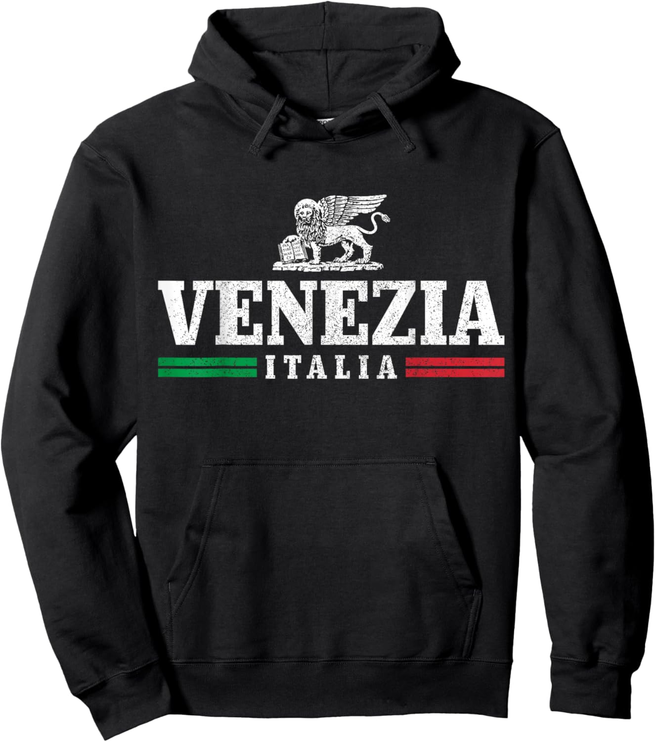 Venezia Italia Venice Italy Souvenir Italian Flag Hoodie - Hoodie | Black