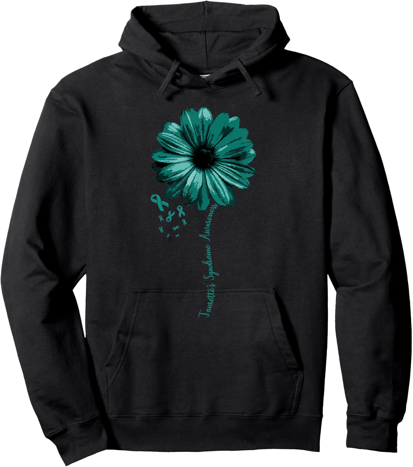 Tourette's Syndrome Awareness Shirt Warrior Pretty Hoodie - Hoodie | Black