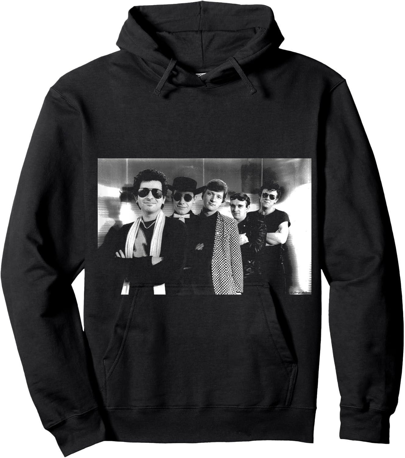 Squeeze Rock Band B&W Publicity Shot By George DuBose Hoodie - Hoodie | Black