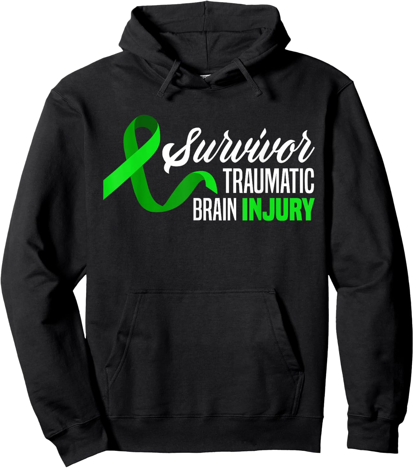 Survivor Traumatic Brain Injury Awareness TBI Survivor Hoodie - Hoodie | Black