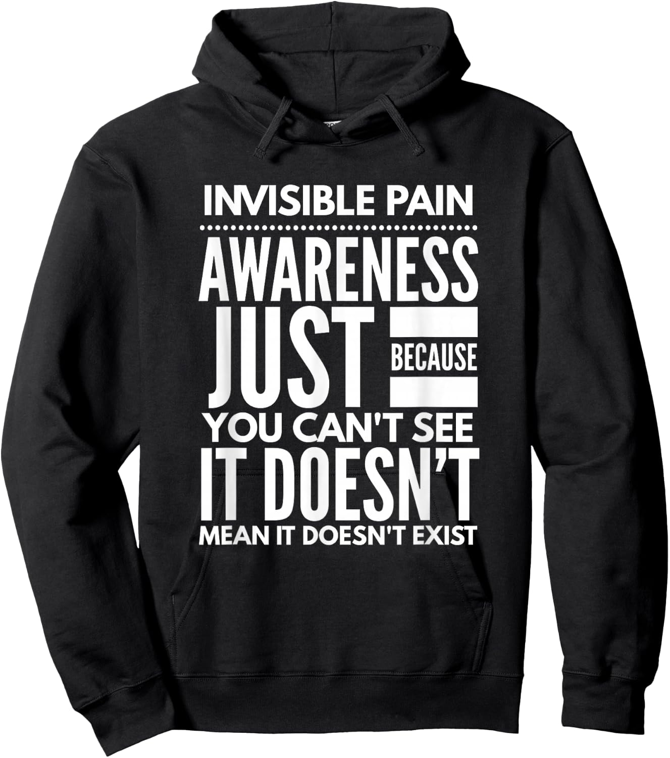 Invisible Pain Awareness - Fibromyalgia Chronic Fatigue Hoodie - Hoodie | Black