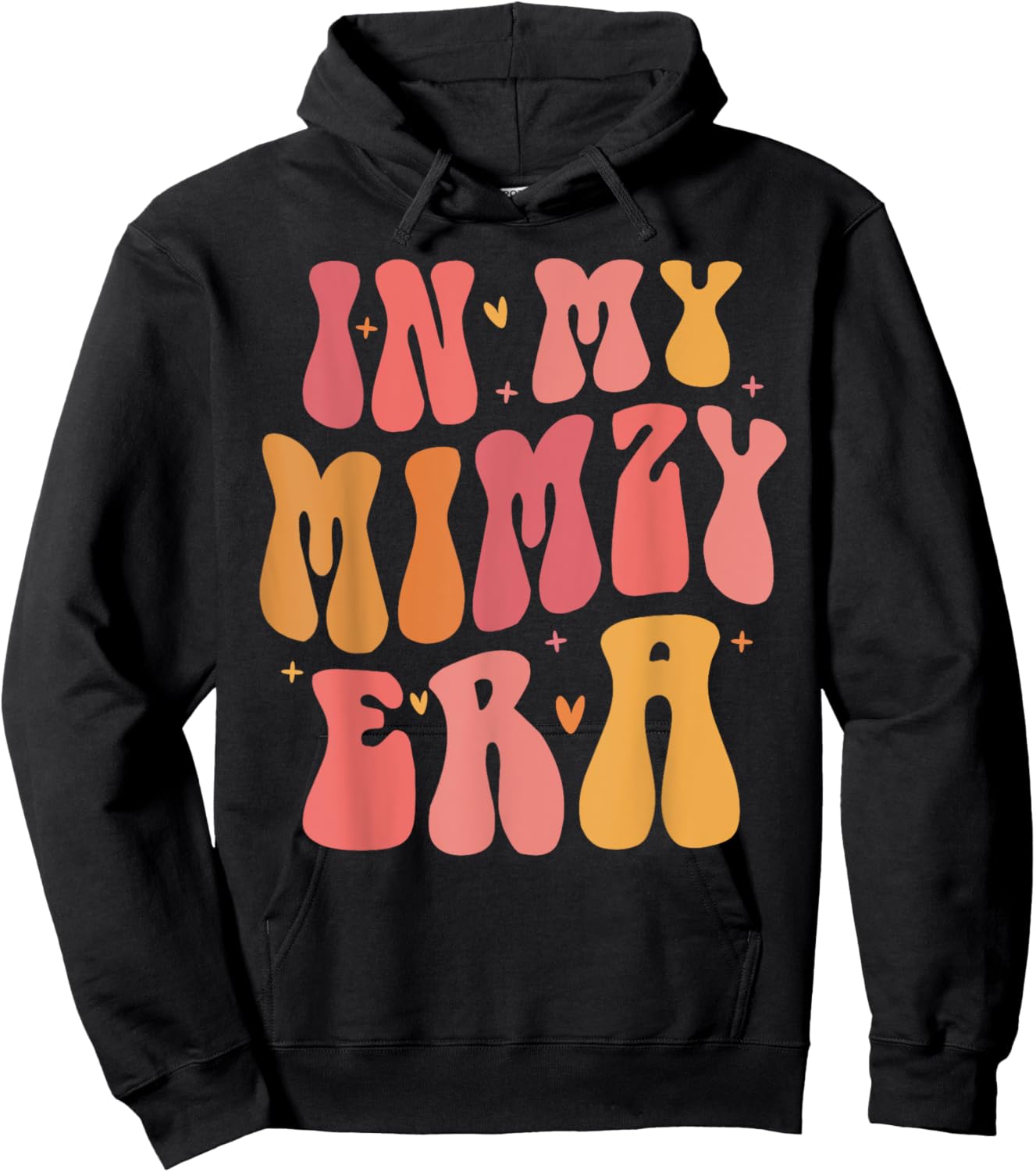 In My Mimzy Era Baby Announcement for Grandma Mother's Day Hoodie - Hoodie | Black