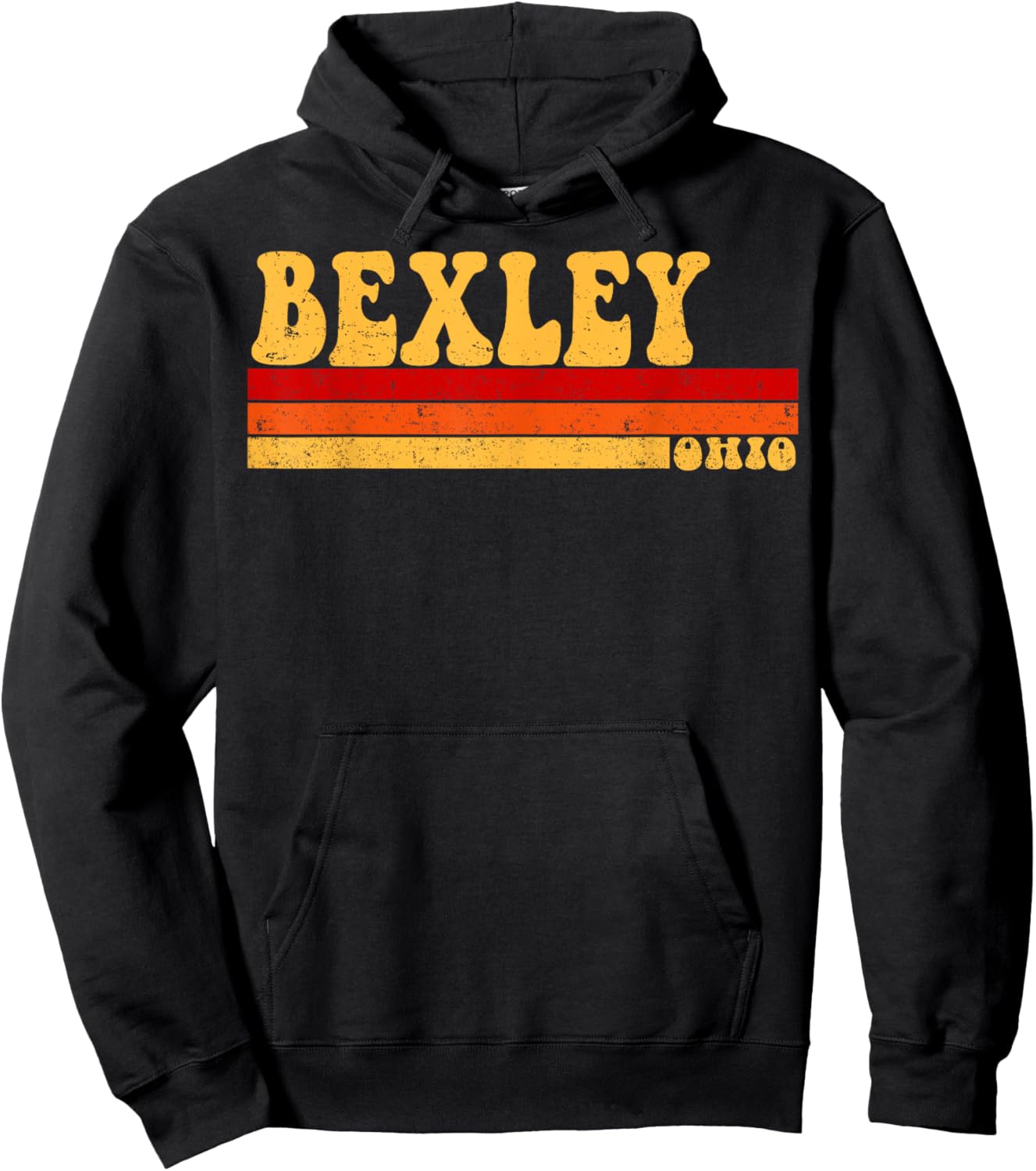 BEXLEY Ohio City Vintage Roots Retro Design 70s 80s Hoodie - Hoodie | Black