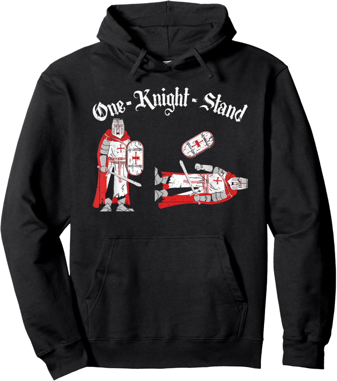 Renaissance Festival Pun One Knight Stand, Funny Ren Faire Hoodie - Hoodie | Black