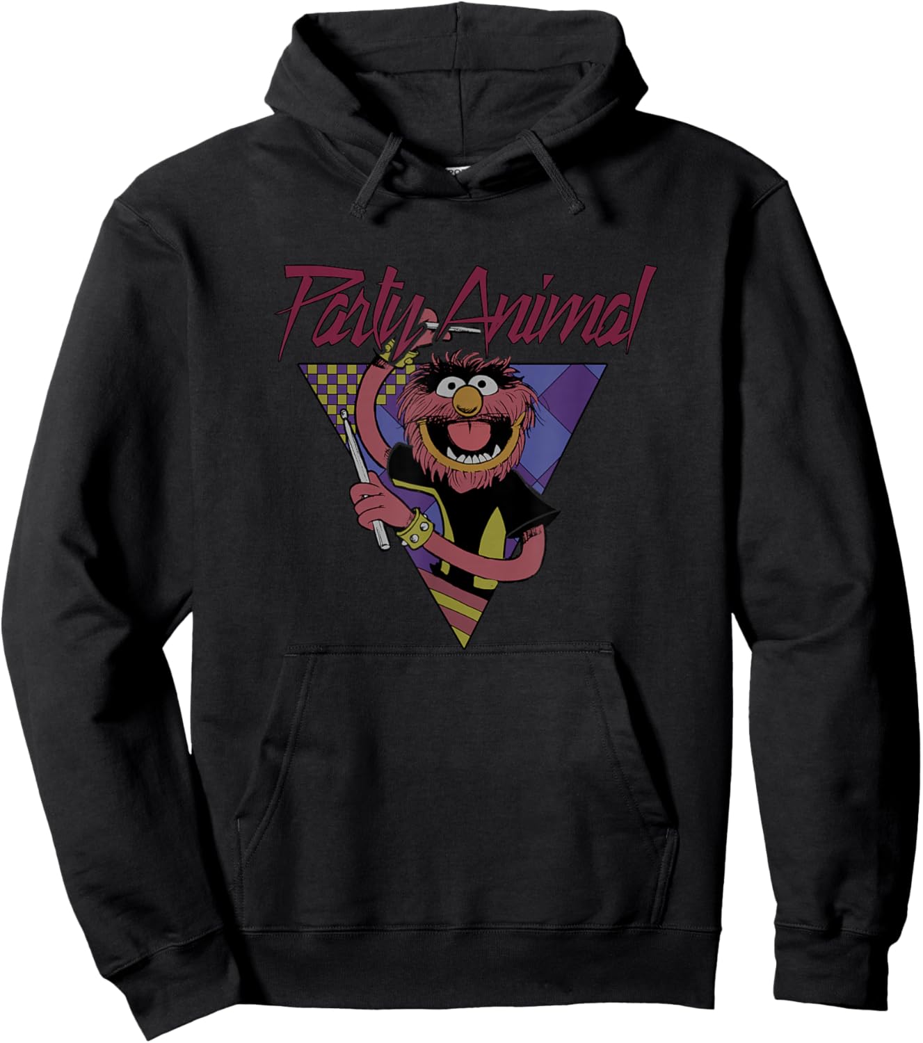 Disney The Muppets Party Animal Vintage Retro Music Poster Hoodie - Hoodie | Black