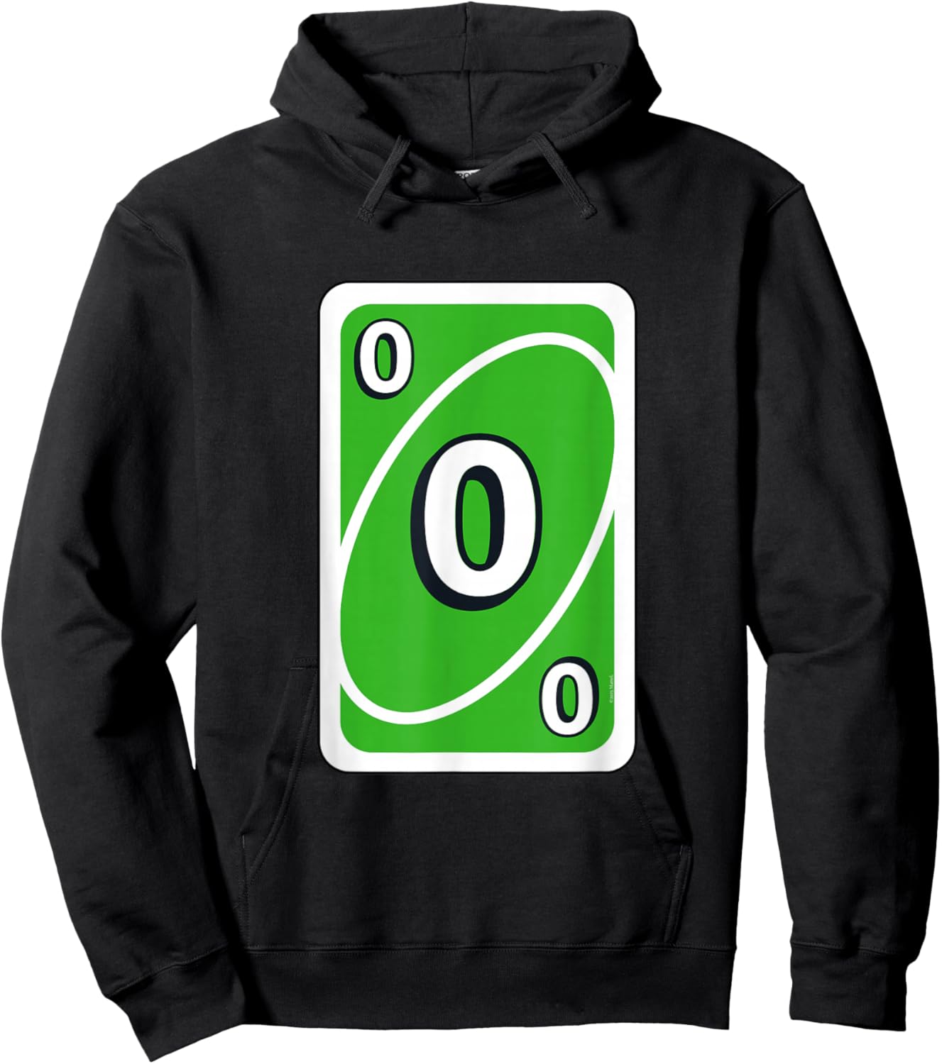 UNO Halloween Green 0" Card Hoodie - Hoodie | Black
