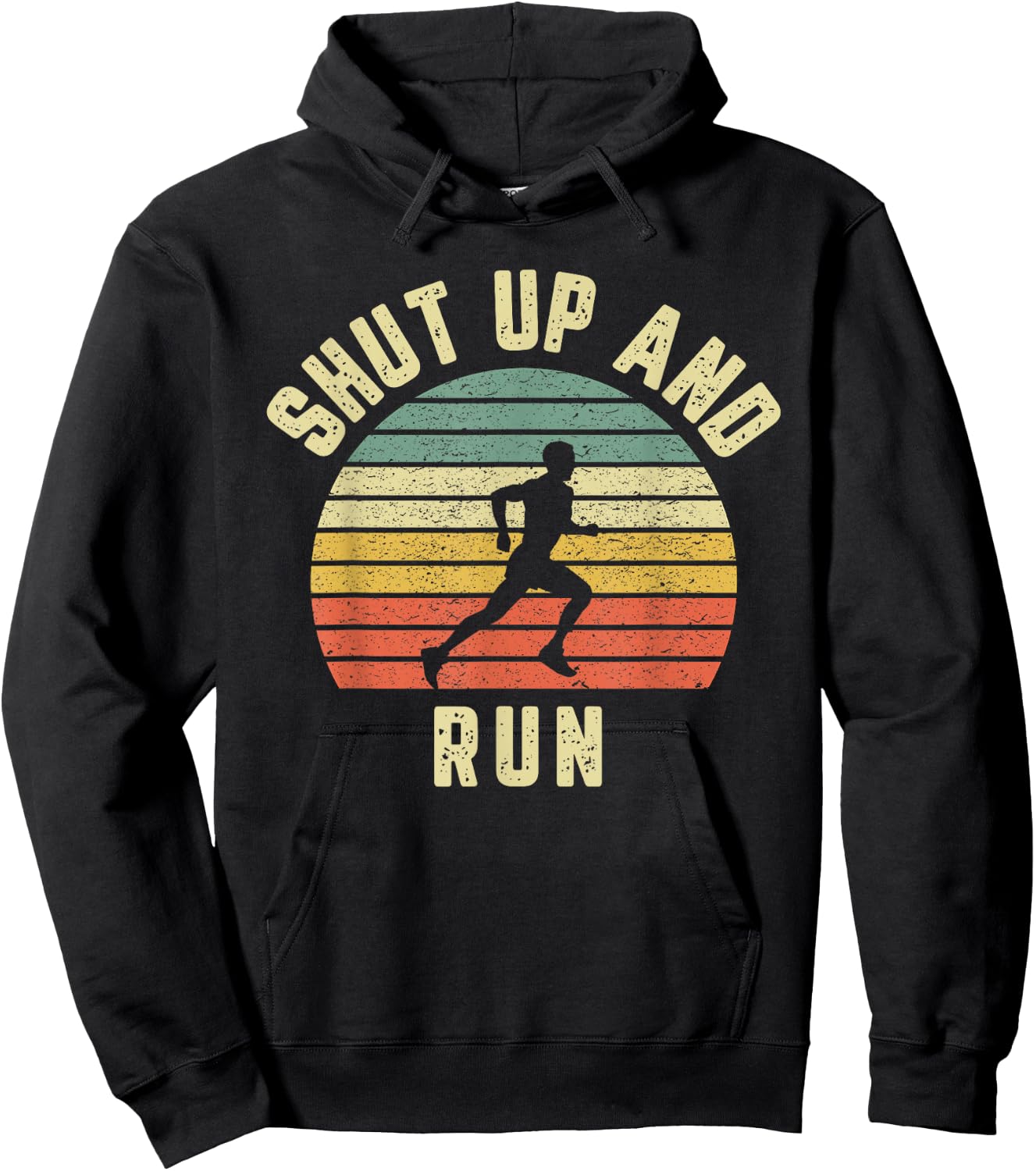 Running Shut Up and Run Cross Country Shirt Hoodie - Hoodie | Black