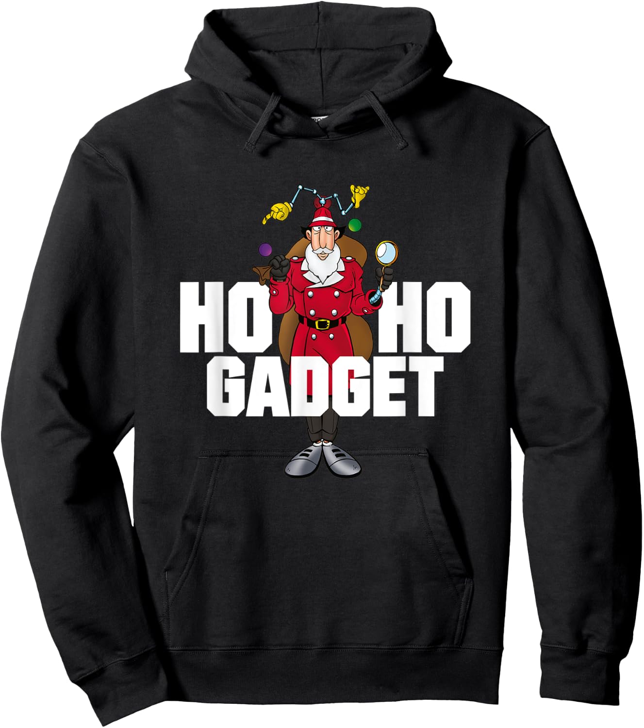 Inspector Gadget - Adult T Shirt - Christmas 01 Hoodie - Hoodie | Black