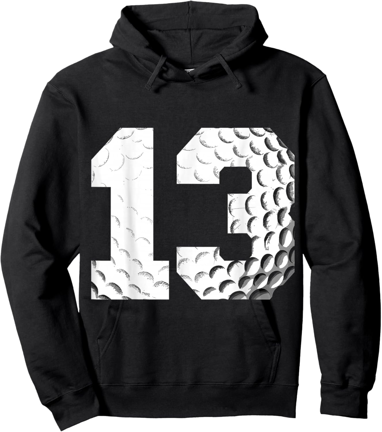 13th Birthday Boy Golf Player Golf 13 Years Old Hoodie - Hoodie | Black
