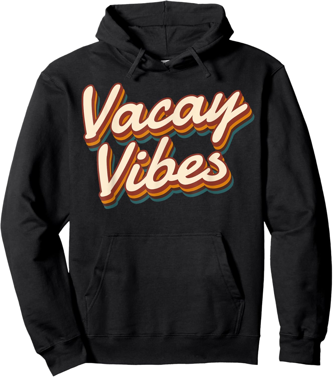 Vacay Vibes Vintage Men Women Kids Summer Cruise Vacation Hoodie - Hoodie | Black