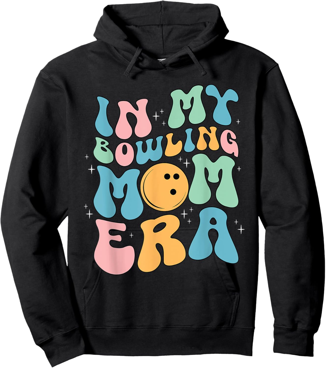 In My Bowling Mom Era Celebrating Mother's Day Hoodie - Hoodie | Black