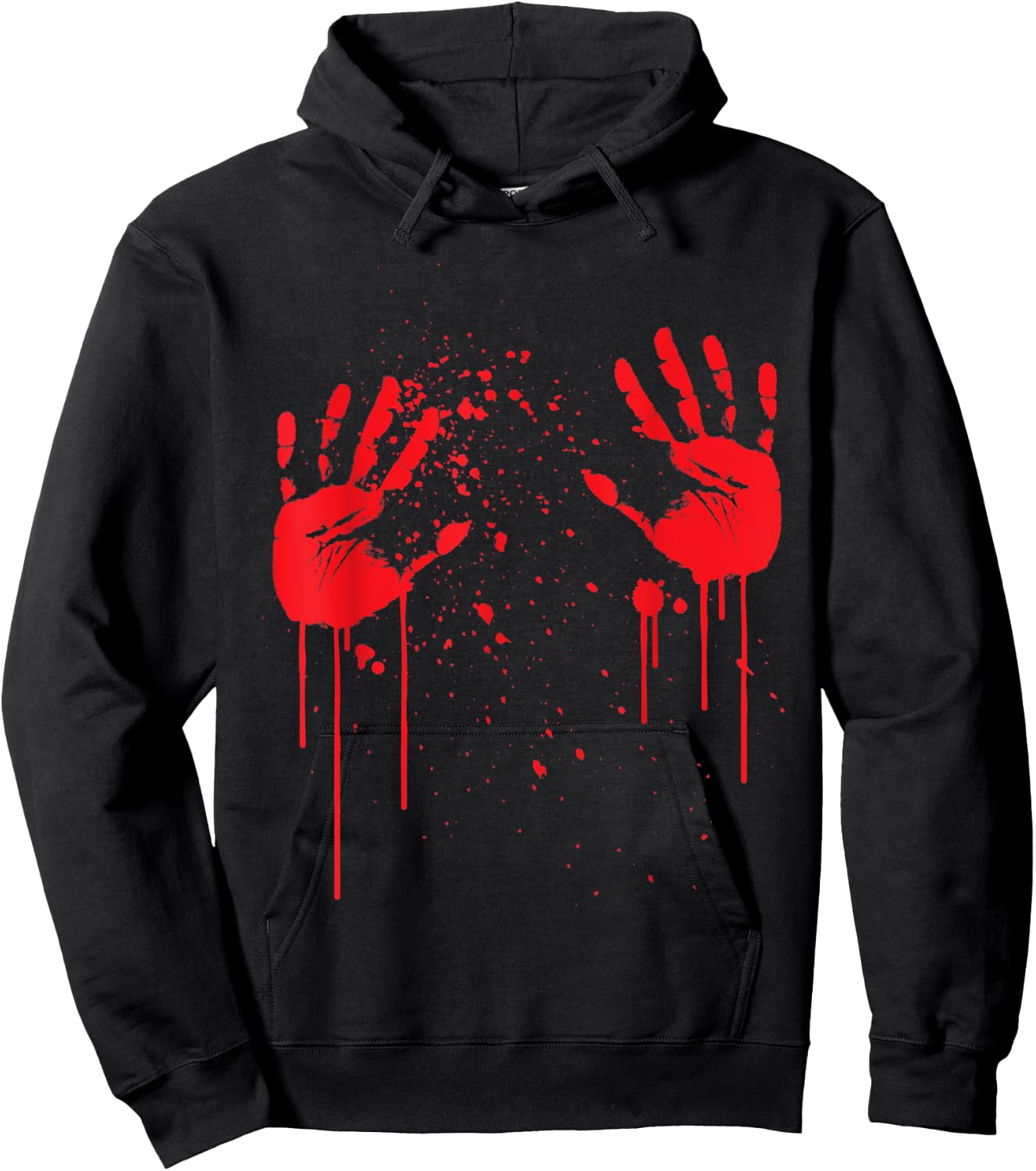 Bloody Hand Prints on your Boobs Hoodie - Hoodie | Black