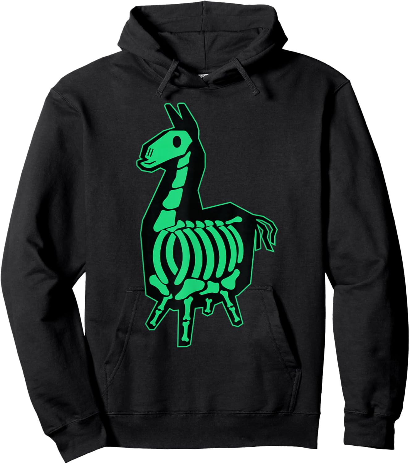 Fortnite Neon Color X-Ray Llama Center Icon Hoodie - Hoodie | Black