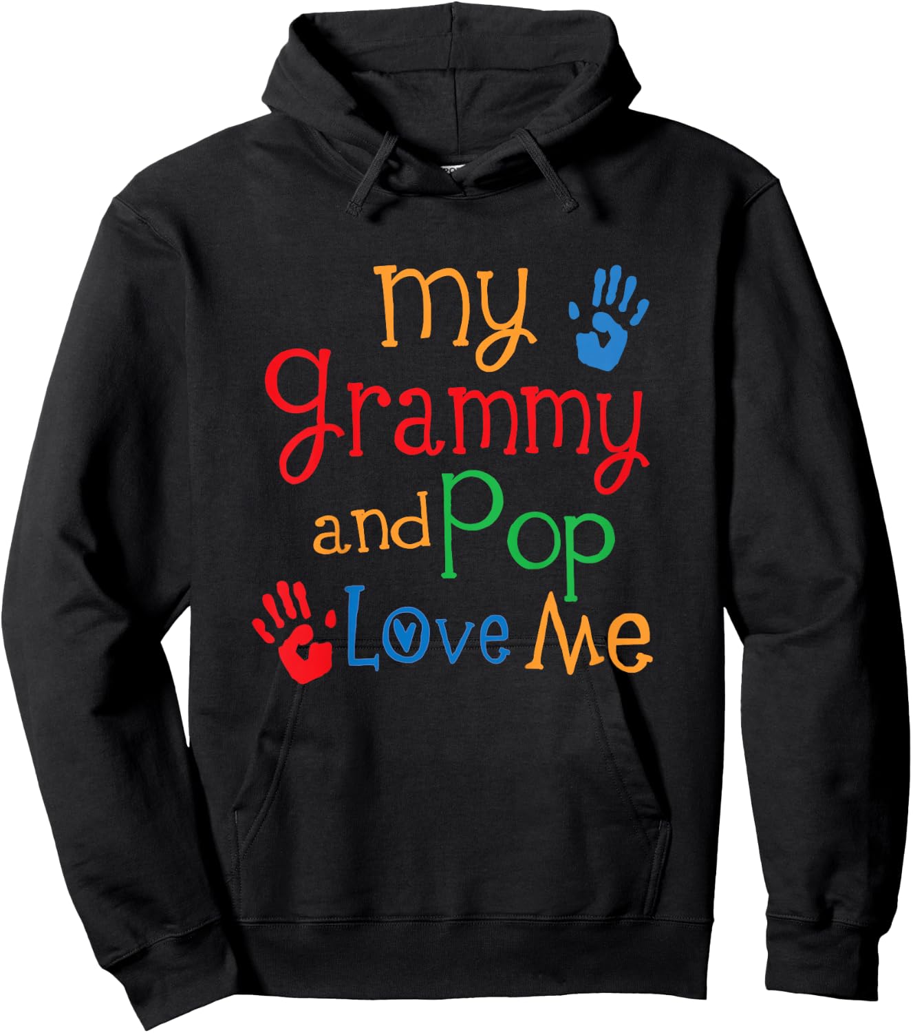 Grammy and Pop Love Me Hoodie - Hoodie | Black