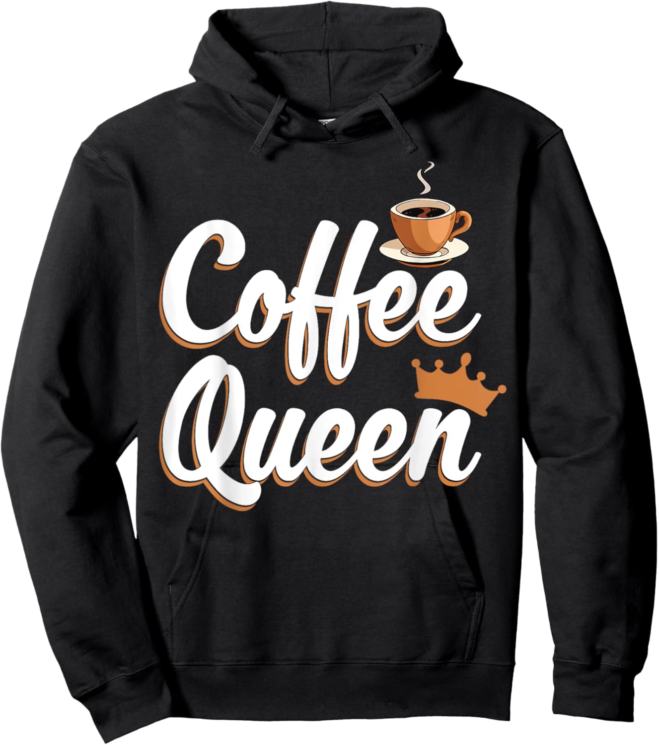 Coffee Queen Funny Coffee Caffeine Coffee Hoodie - Hoodie | Black