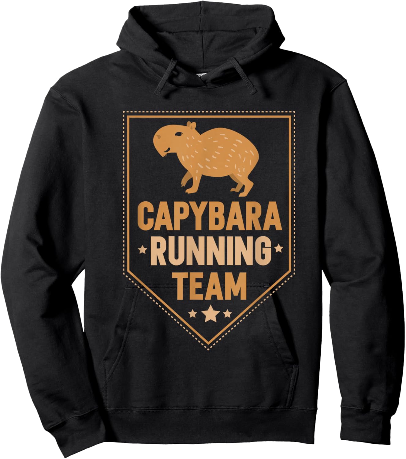 Capybara Running Team Animal Capybaras Water Pig Lovers Hoodie - Hoodie | Black