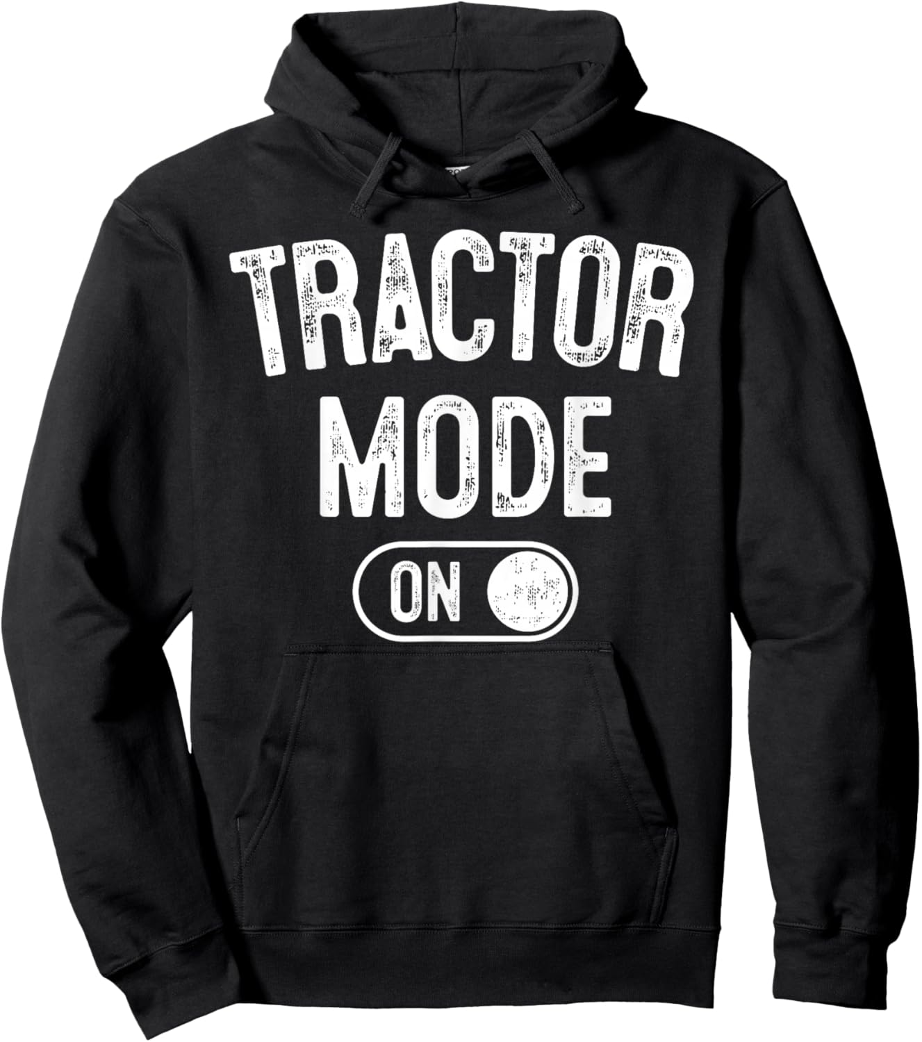 Tractor Mode On Costume Funny Farm Construction Gift Farmer Hoodie - Hoodie | Black