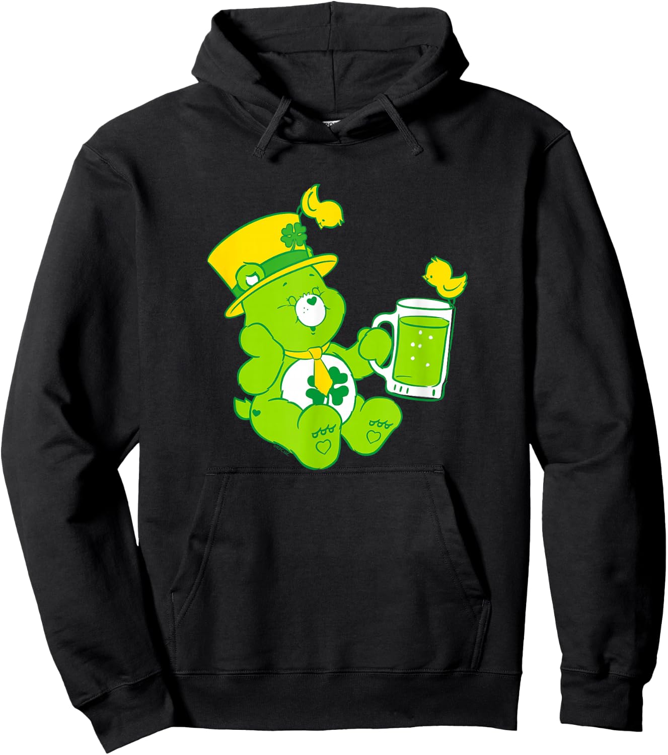 Care Bears Good Luck Bear St. Patrick's Lucky Juice Hoodie - Hoodie | Black