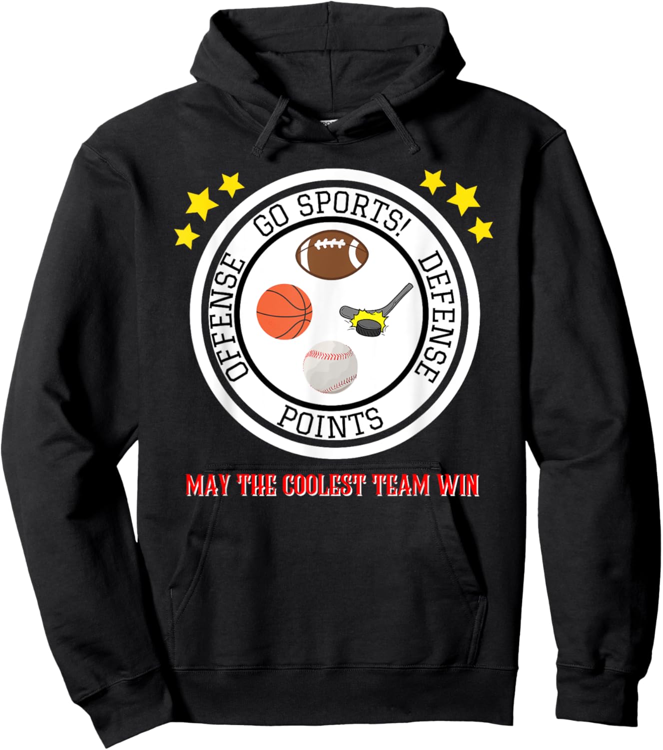 Funny Shirt - Go Sports! Hoodie - Hoodie | Black