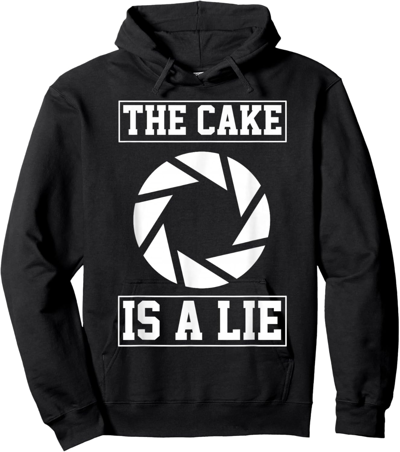 The cake is a Lie Hoodie - Hoodie | Black