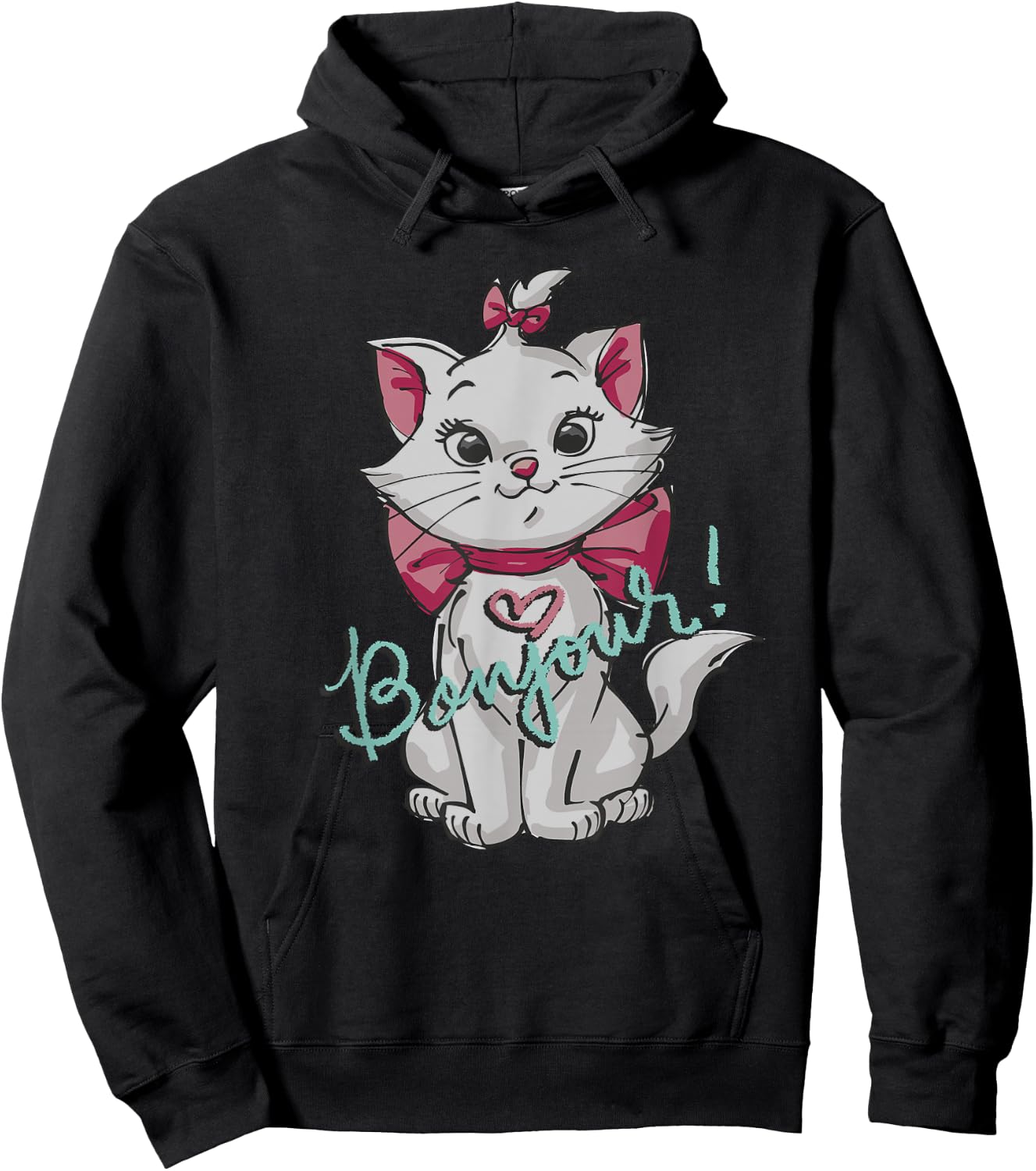 Disney Aristocats Marie Bonjour Hoodie - Hoodie | Black