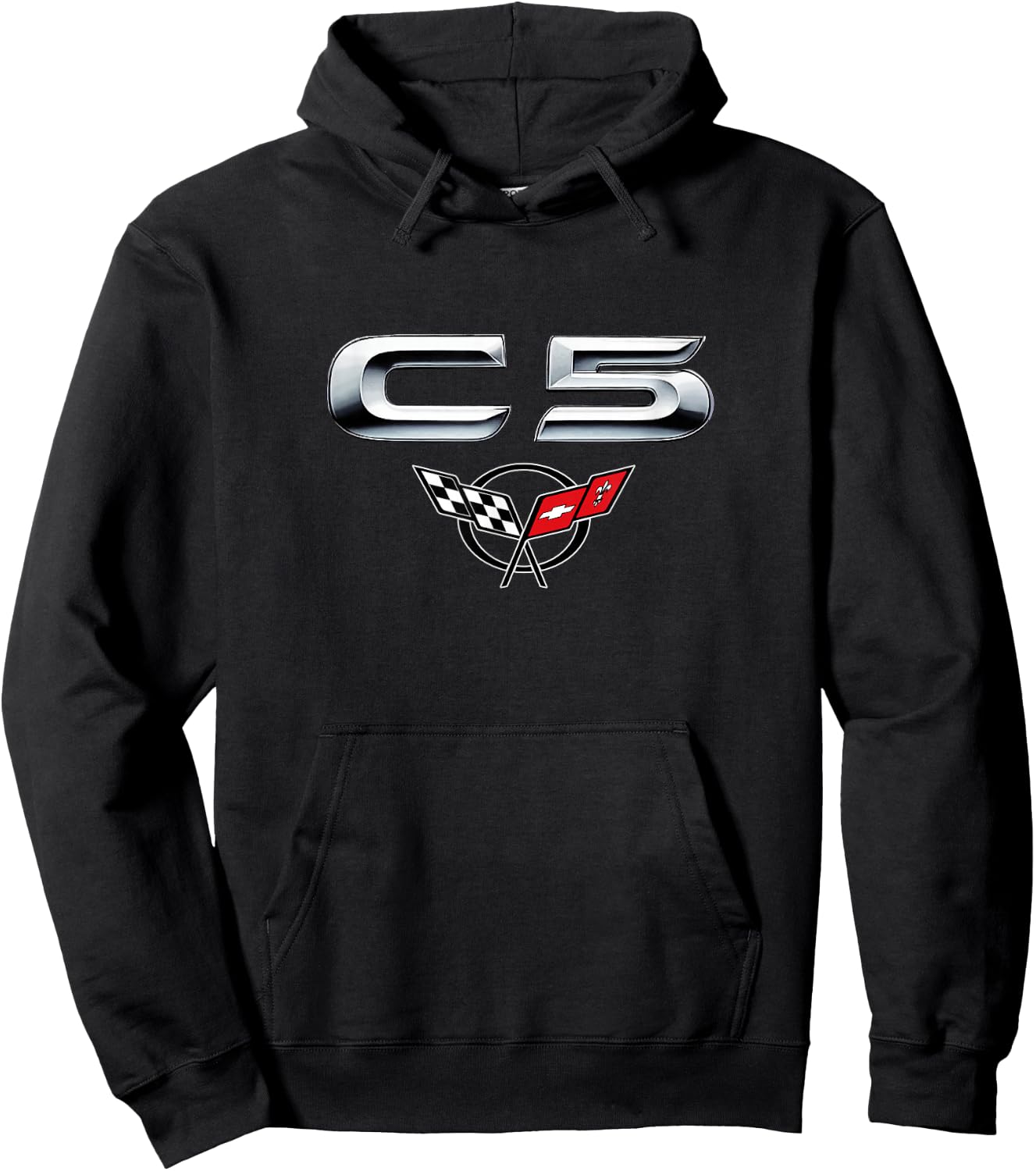 Classic CAR Emblem 1997-2004 C5 Muscle CAR Vintage Badge Hoodie - Hoodie | Black