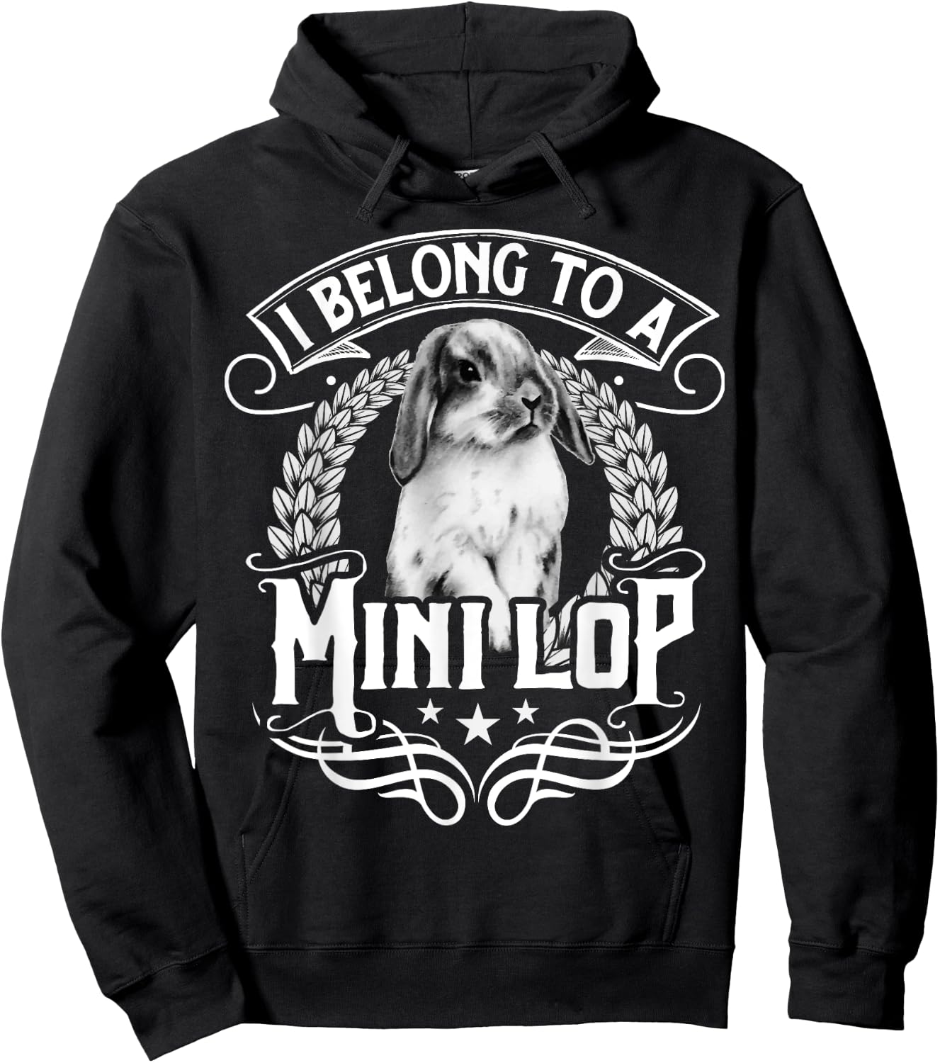 I Belong To A Mini Lop Hoodie - Hoodie | Black