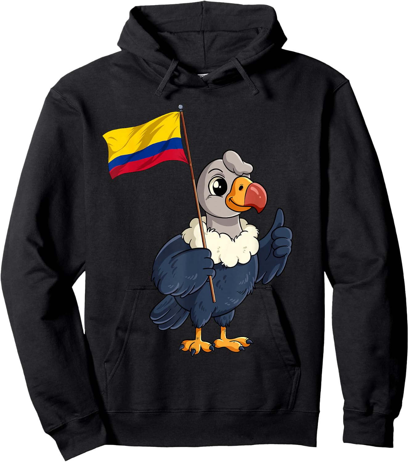 Andean Condor Colombia Flag Hoodie - Hoodie | Black