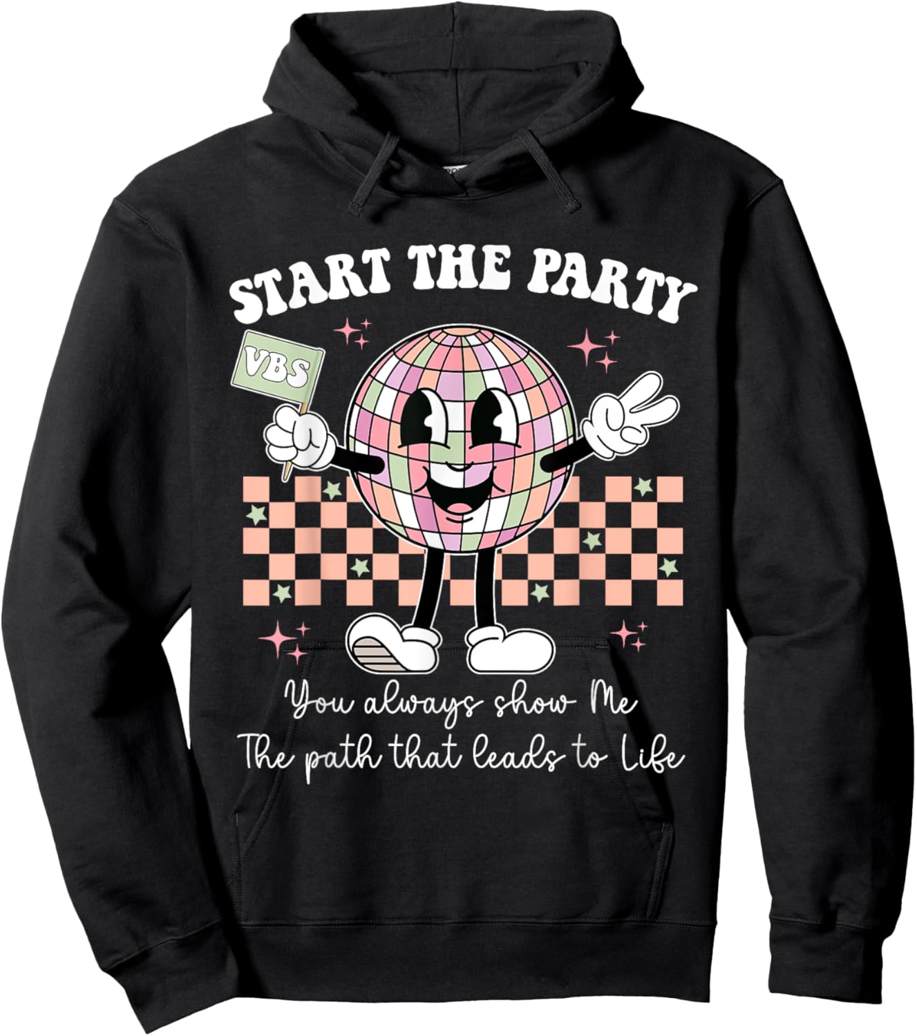 Groovy Disco Start Party VBS Vacation Bible School 2024 Hoodie - Hoodie | Black