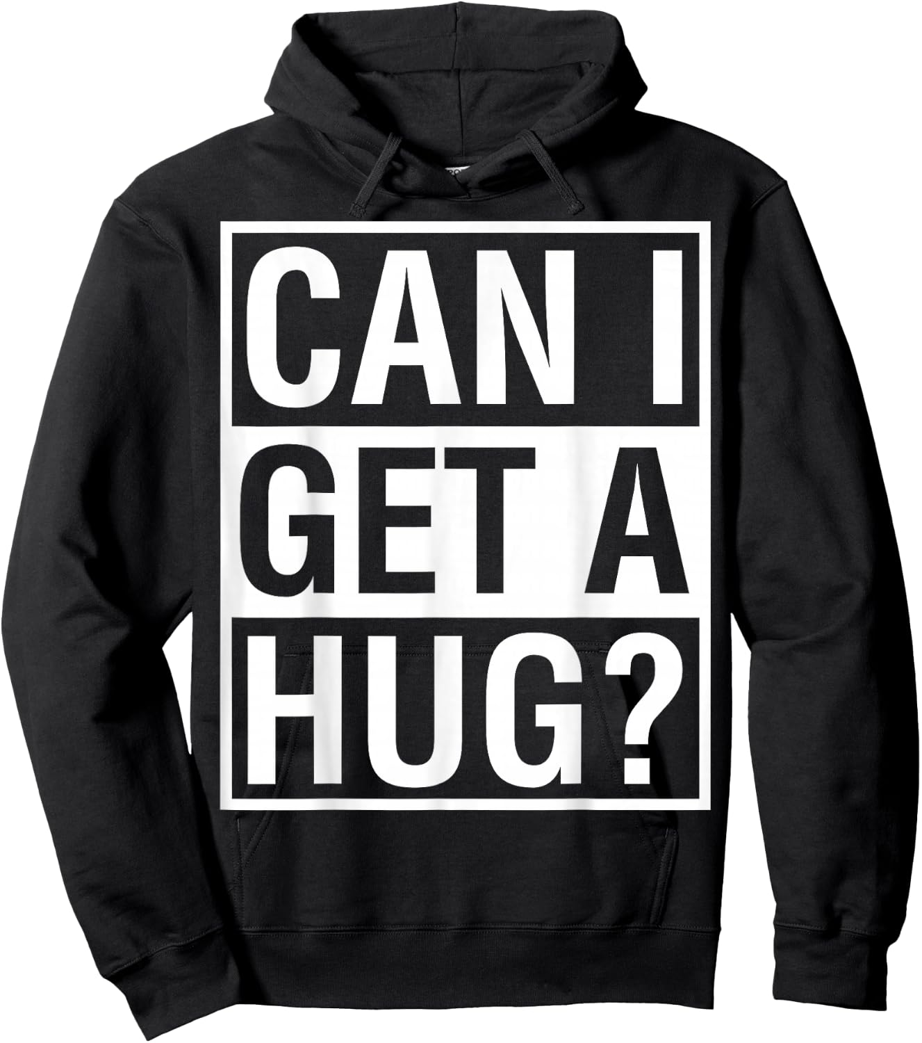 Can I Get A Hug? Quarantine Social Distancing Hoodie - Hoodie | Black