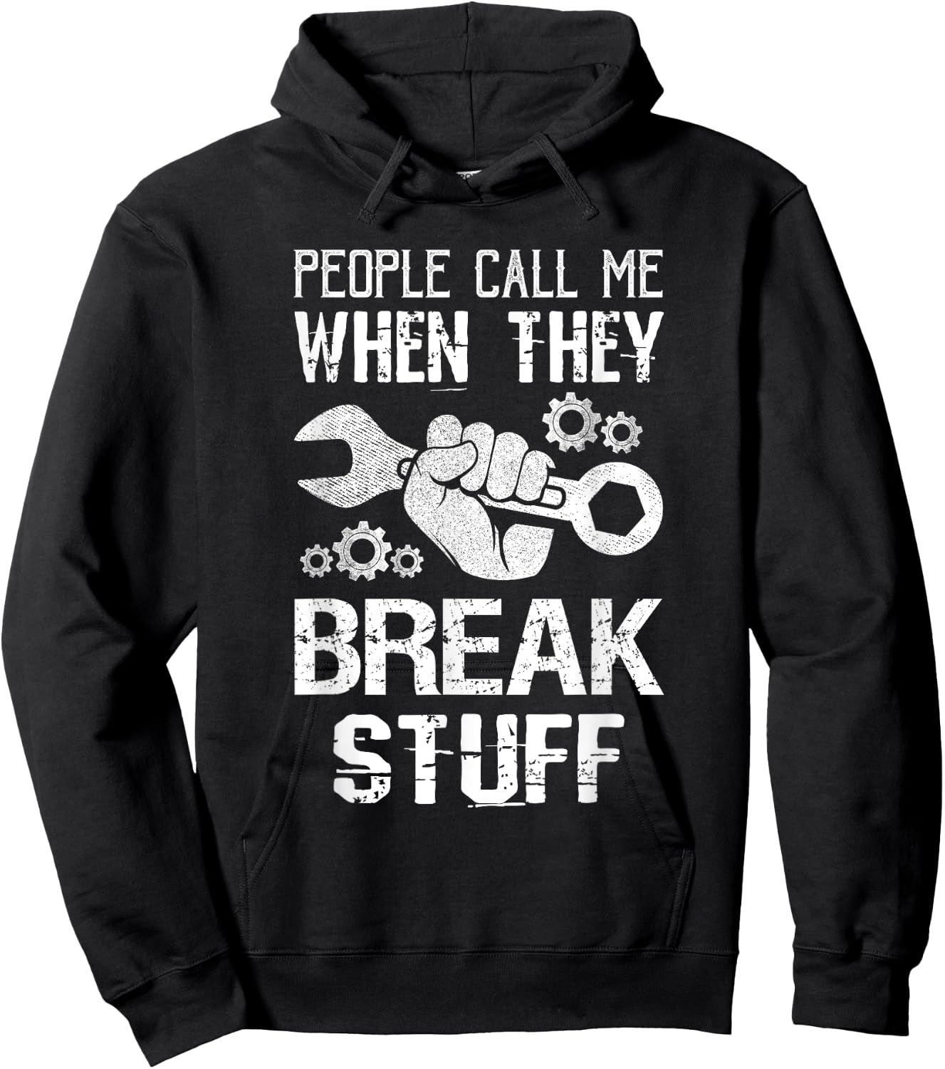Mechanic Work Wrenching Repairman Costume Engine Mechanic Hoodie - Hoodie | Black