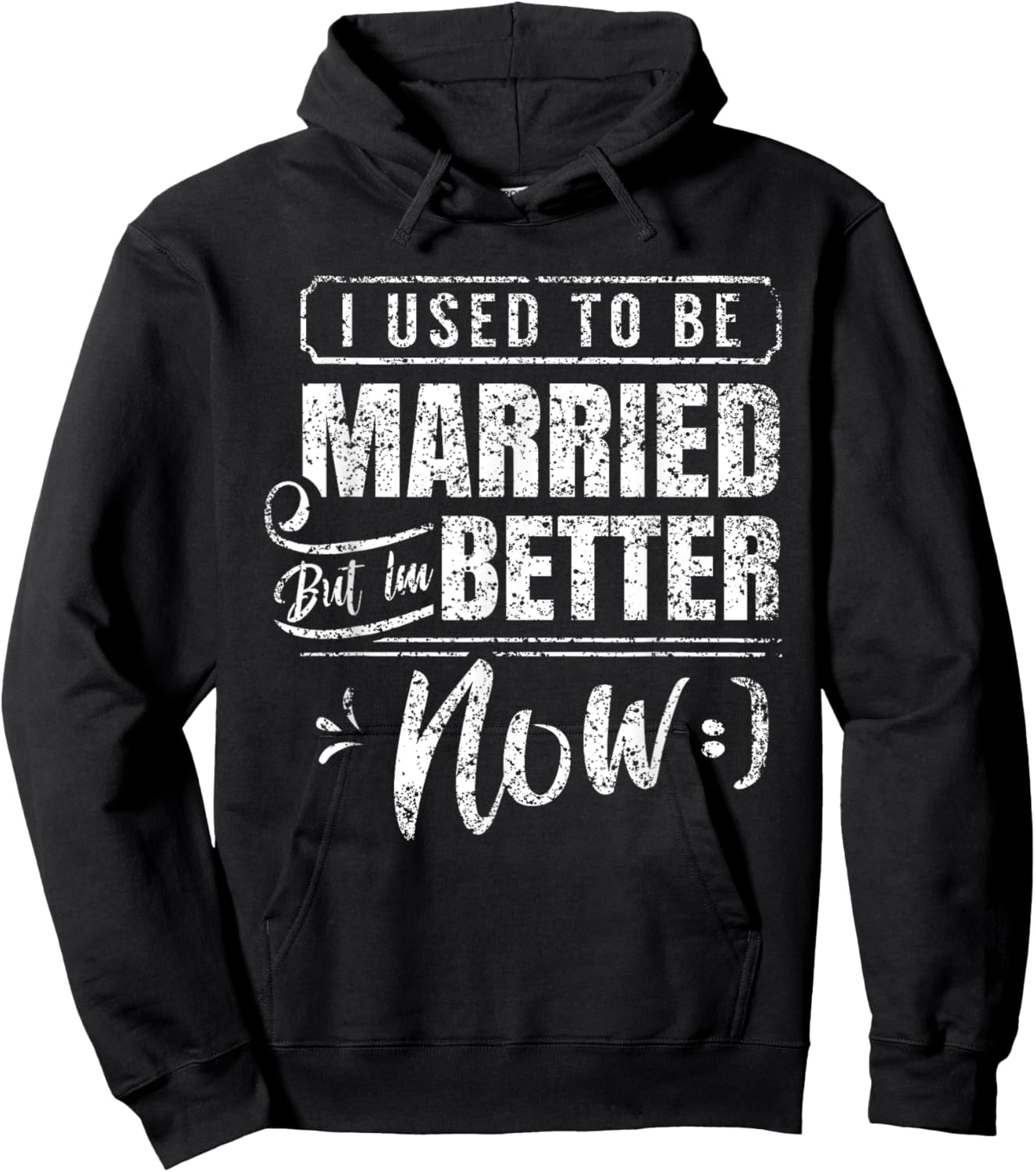 Divorced Split Up Divorce Divorcing Hoodie - Hoodie | Black