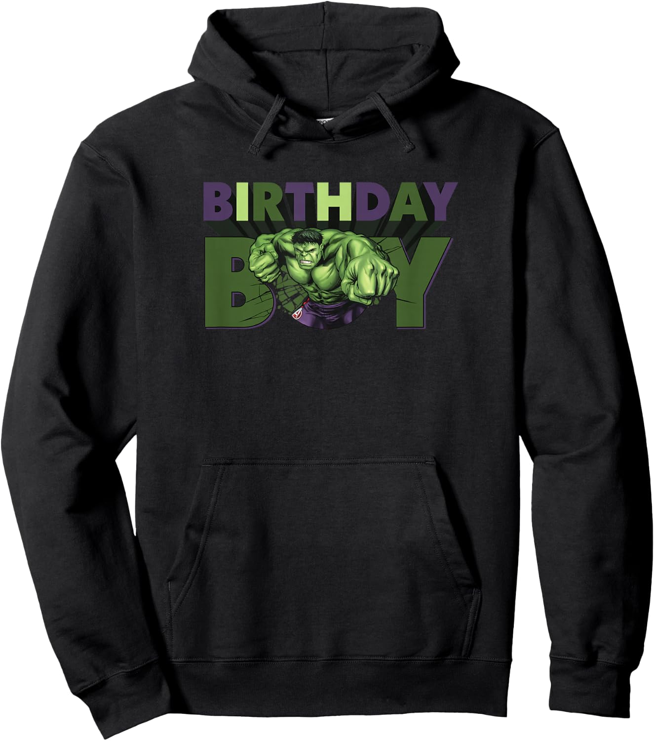 Marvel Avengers Incredible Hulk Smash Birthday Boy Hoodie - Hoodie | Black