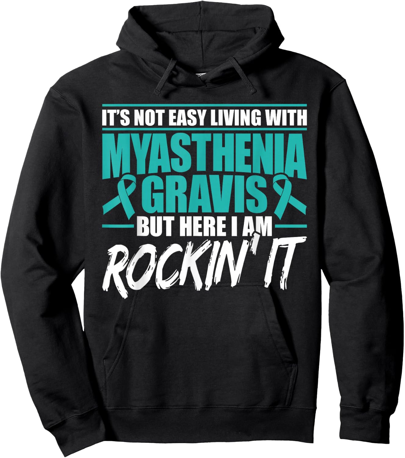 Funny Myasthenia Gravis Warrior Hoodie - Hoodie | Black