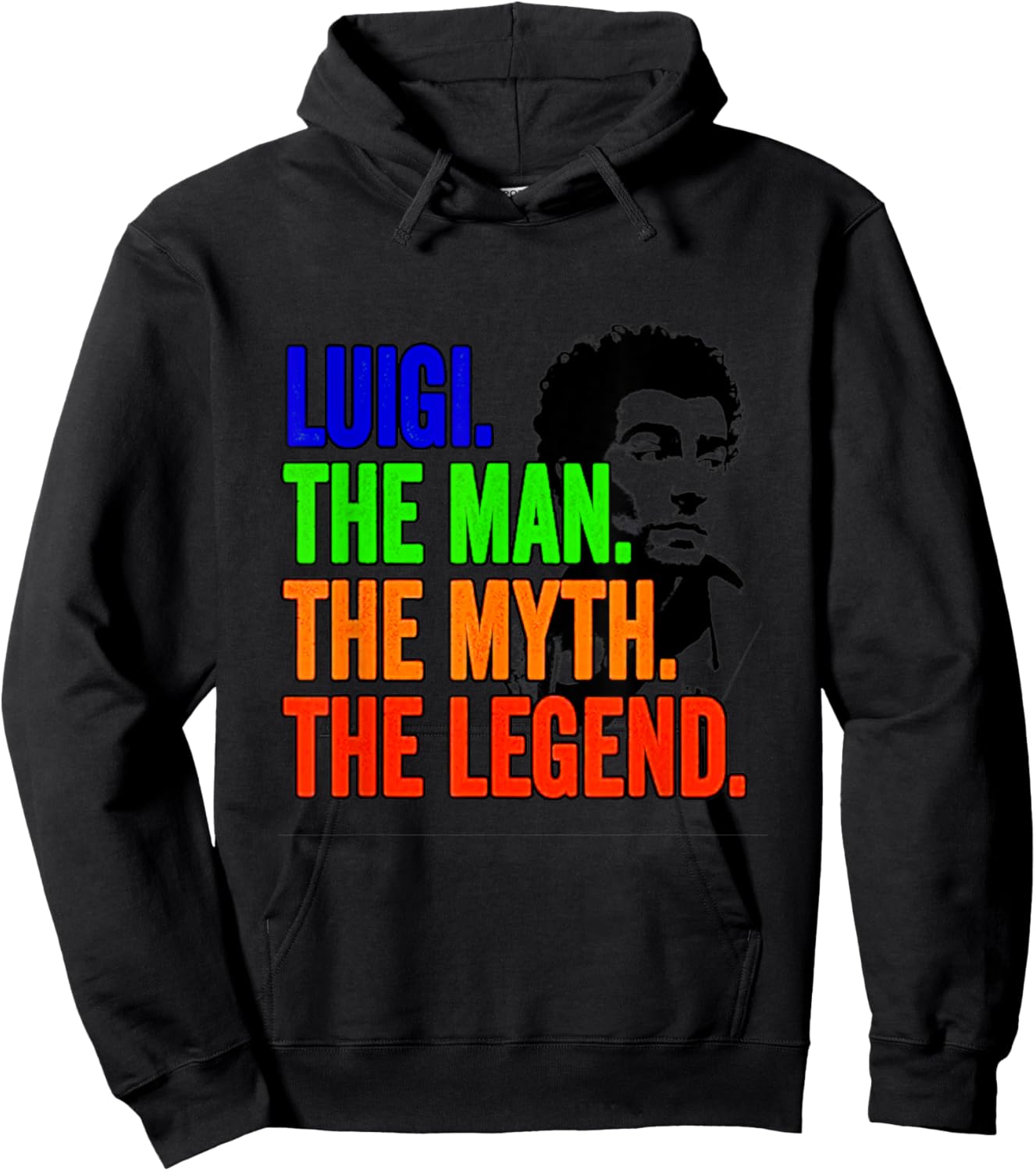 Luigi The Man The Myth The Legend Hoodie - Hoodie | Black