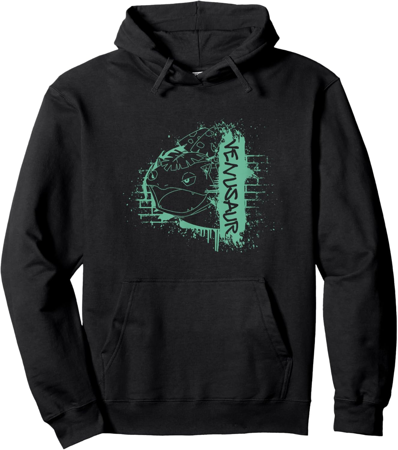 Pokémon Venusaur Final Form Graffiti Brick Line Art Hoodie - Hoodie | Black