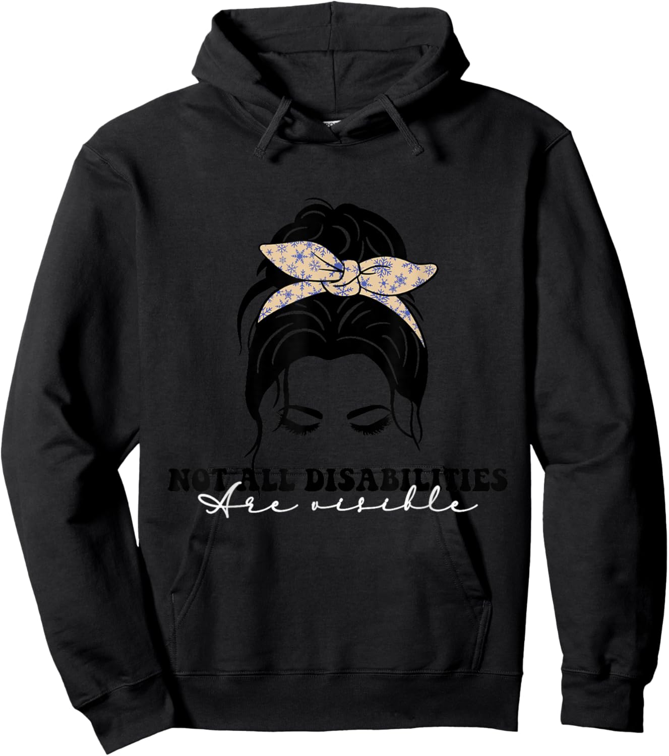 Not all disabilities are visible, inclusion awareness Hoodie - Hoodie | Black