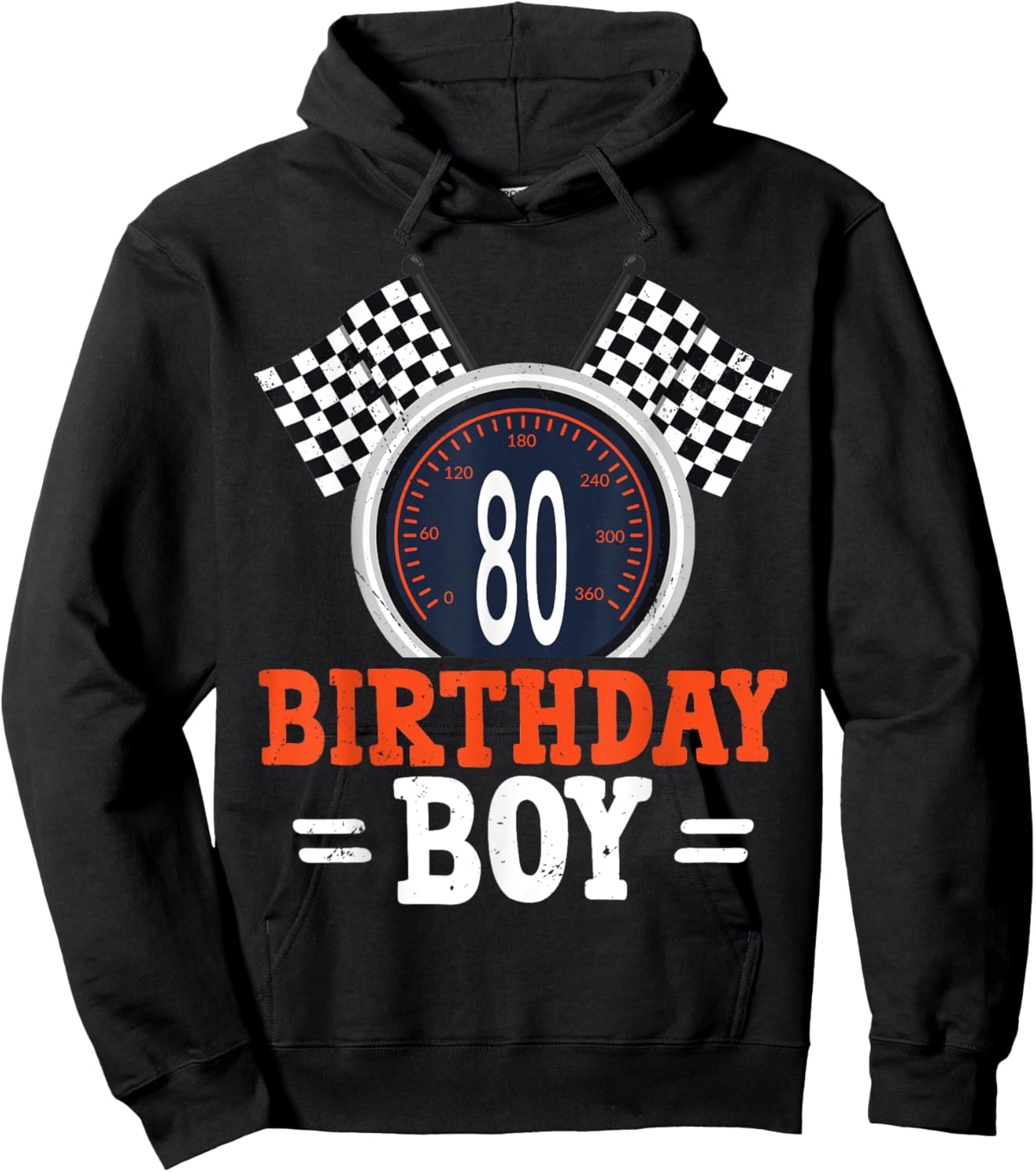 Race Car 80th Birthday Racing Car Driver 80 Year Old Funny Hoodie - Hoodie | Black
