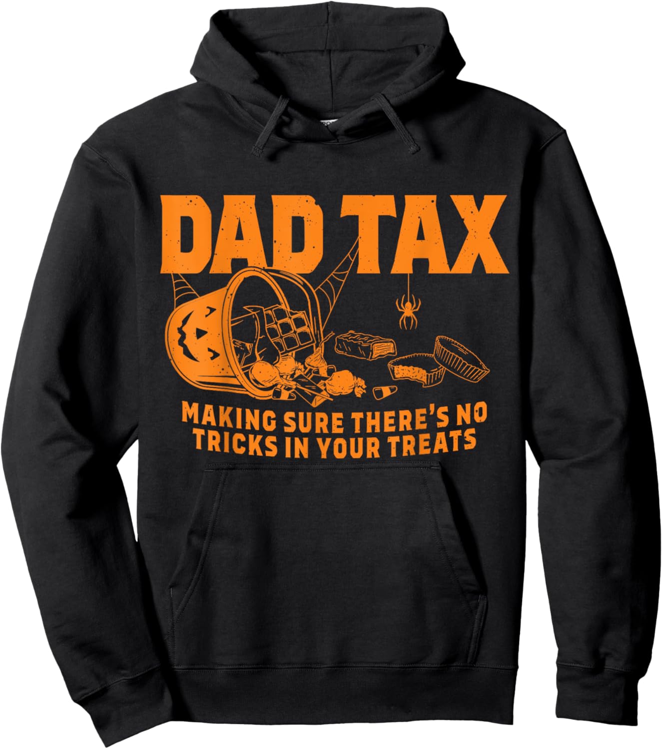 funny Dad tax halloween Hoodie - Hoodie | Black