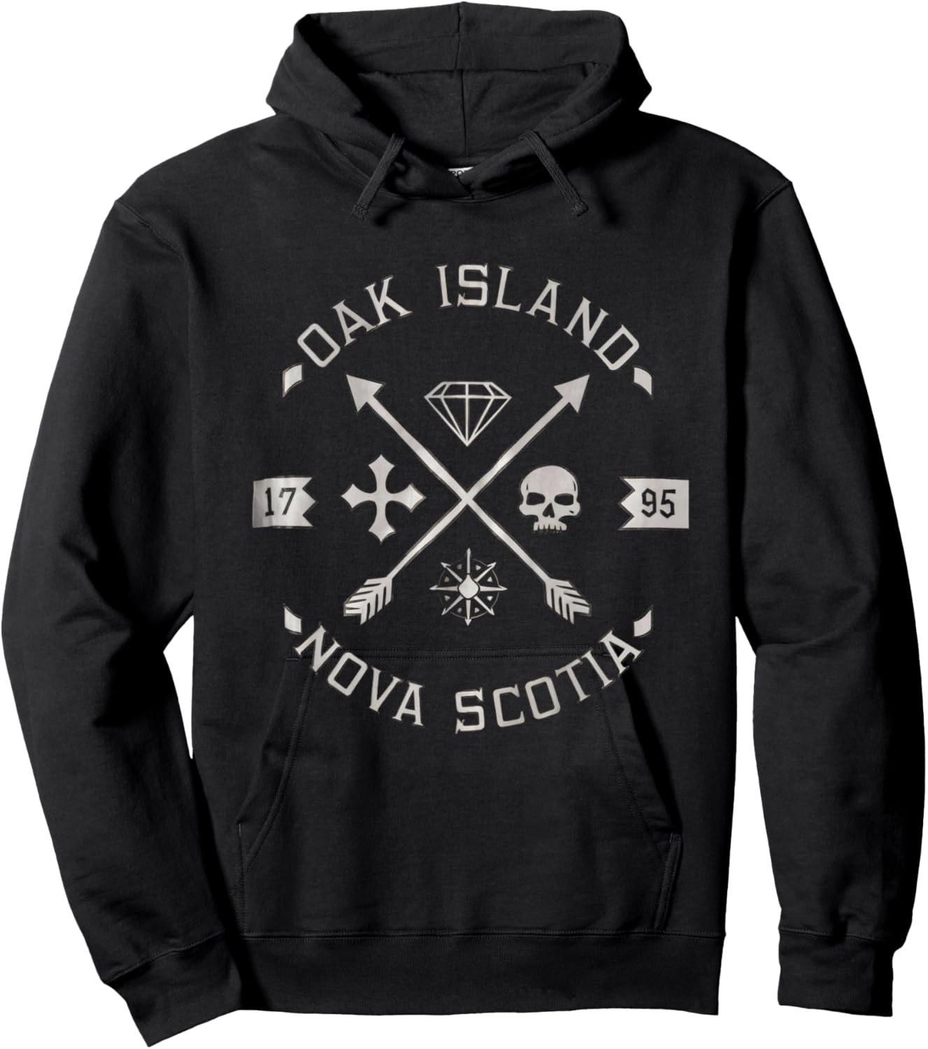 Nova Scotia Oak Island Adventure Treasure Hunt Hoodie - Hoodie | Black
