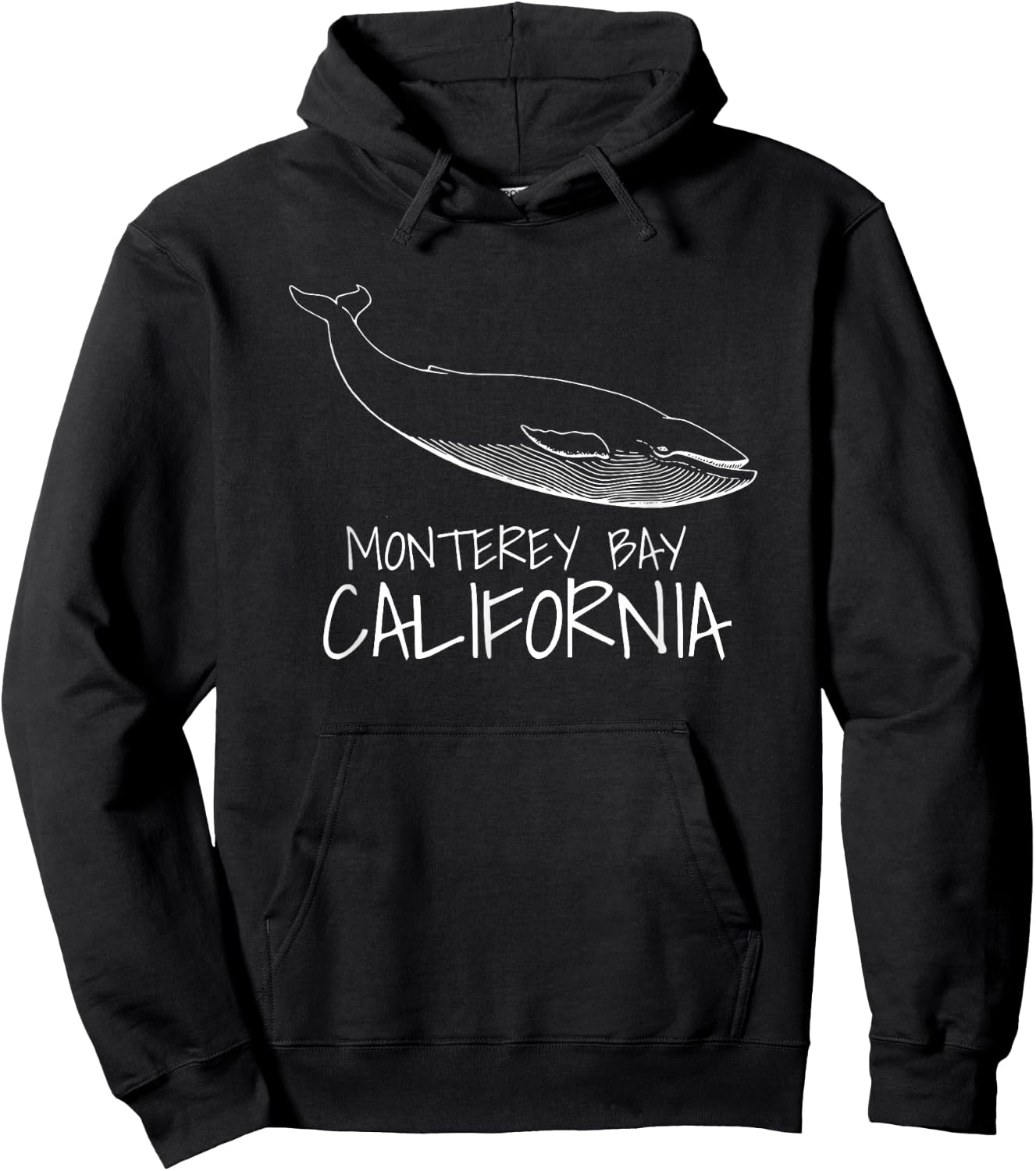 MONTEREY BAY CALIFORNIA Whale Watching Hoodie - Hoodie | Black