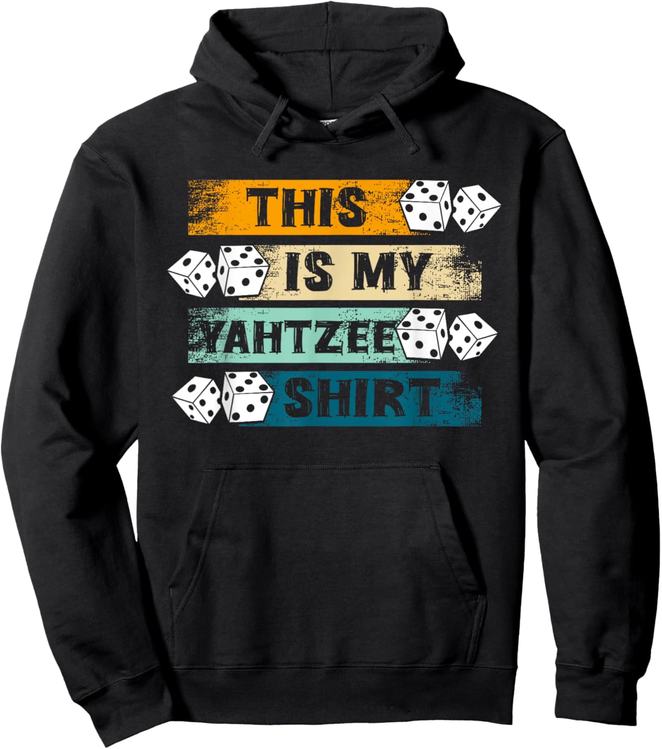 This Is My Yahtzee Shirt Dice Game Night Hoodie - Hoodie | Black